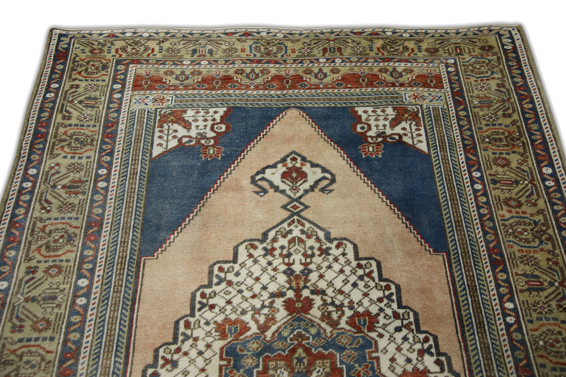 Turkish Vintage Anatolian Rug  4'7" x 7' #218