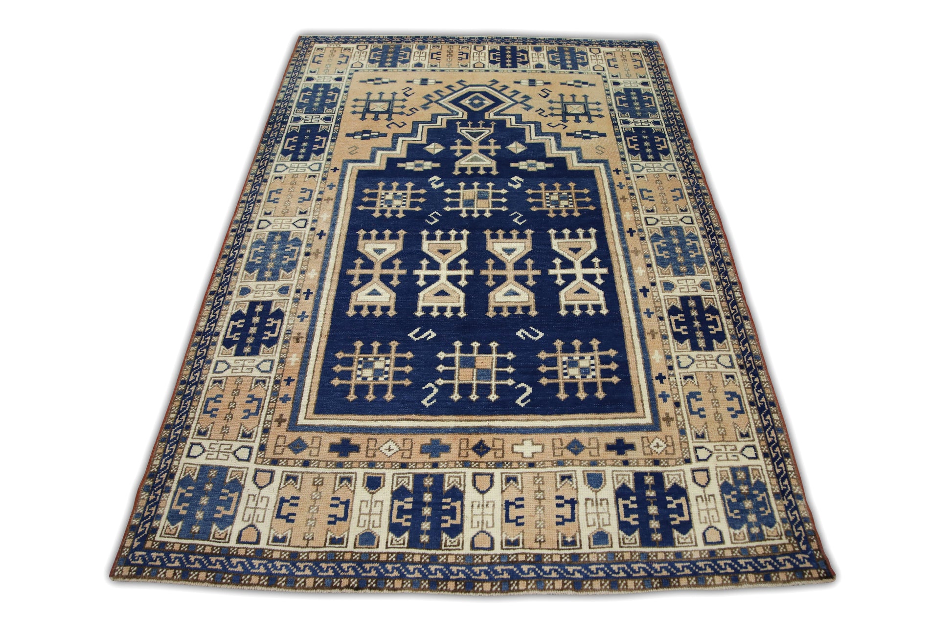 Turkish Vintage Anatolian Rug  4'5" x 6'5" #35