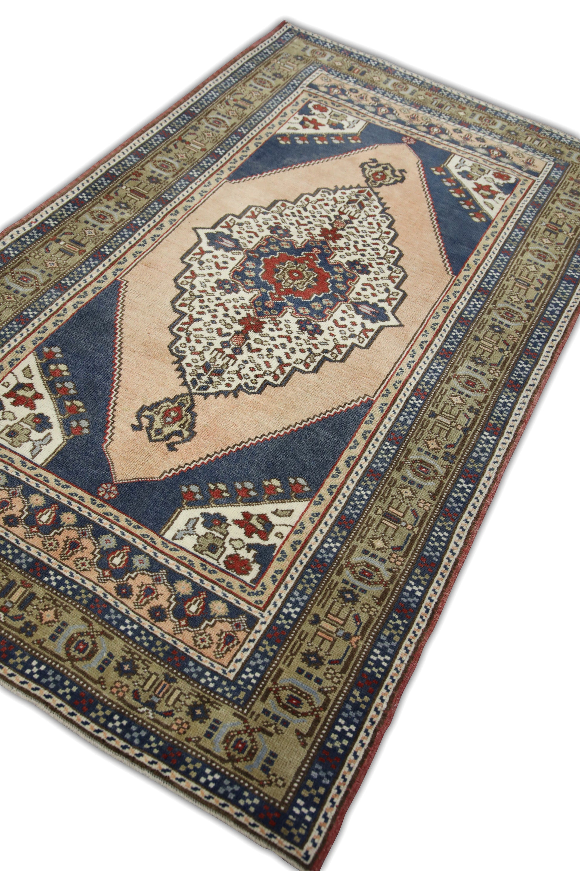 Turkish Vintage Anatolian Rug  4'2" x 7'1" #202