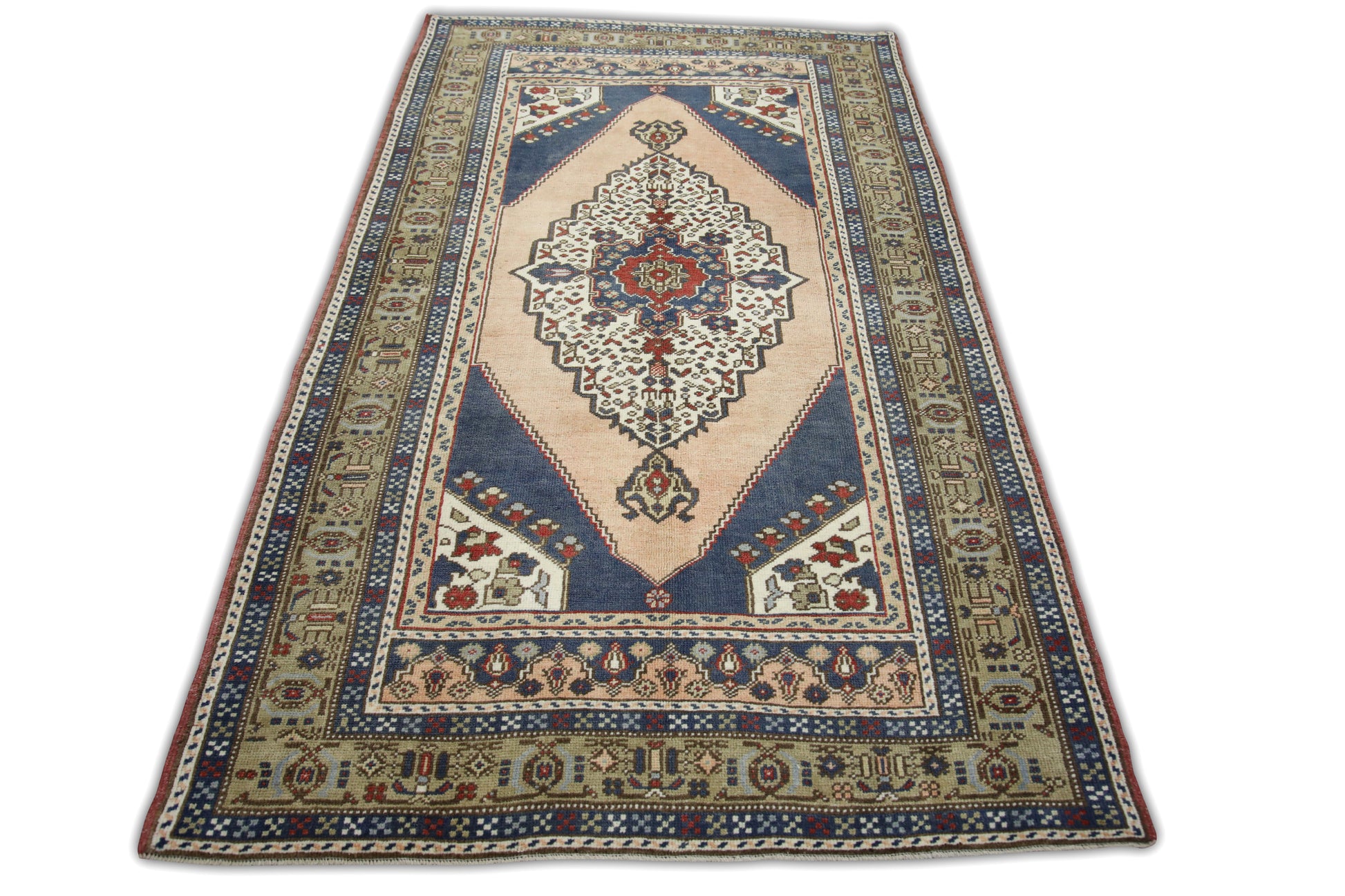 Turkish Vintage Anatolian Rug  4'2" x 7'1" #202
