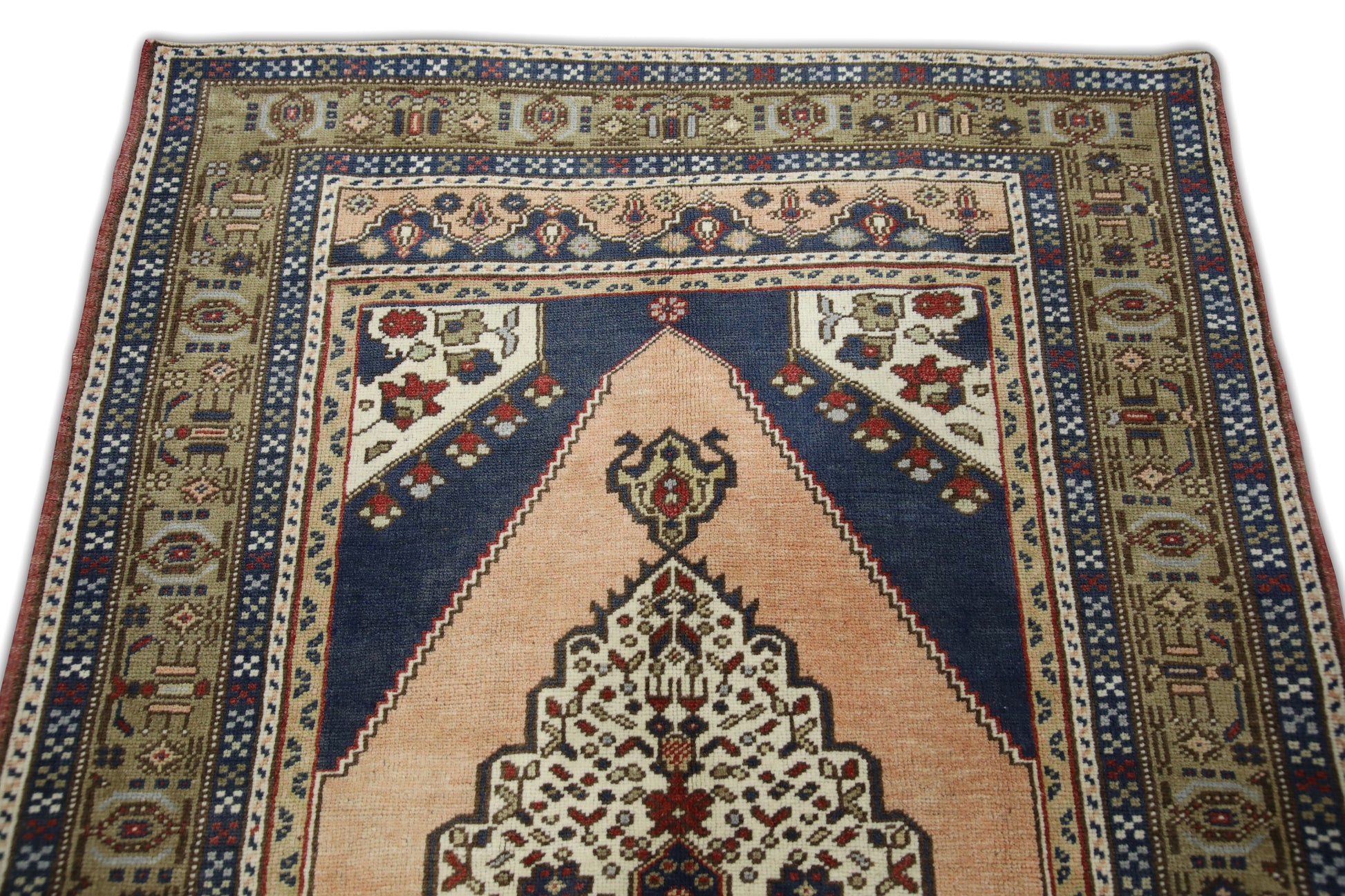 Turkish Vintage Anatolian Rug  4'2" x 7'1" #202