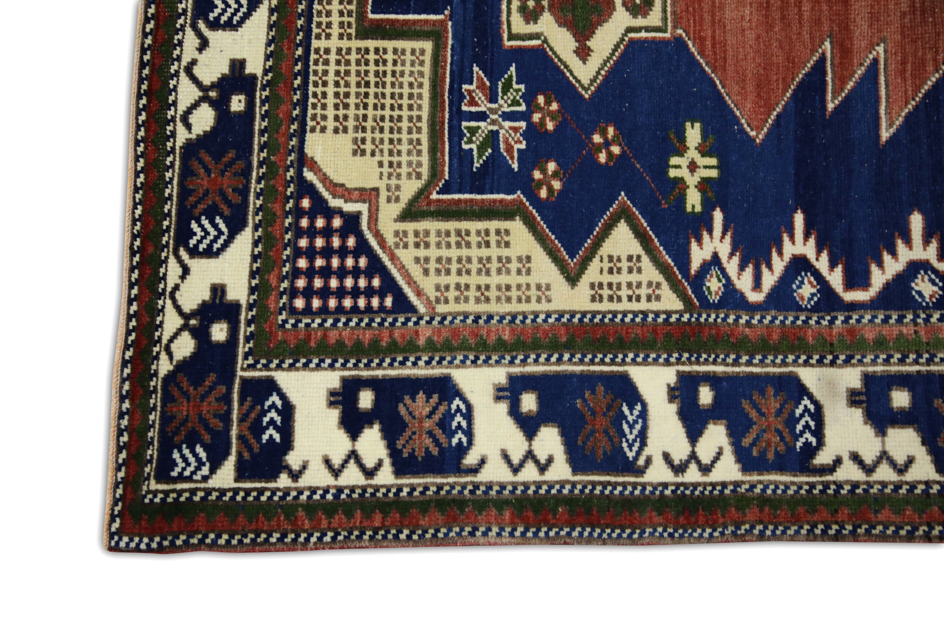 Turkish Vintage Anatolian Rug  5'2" x 6'5" #223