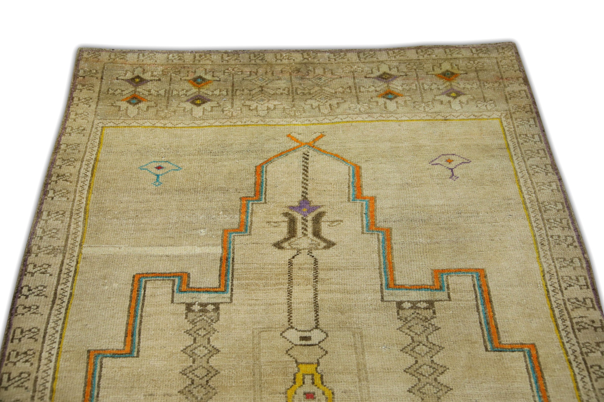 Turkish Vintage Anatolian Rug  3'8" x 8'2" #2130