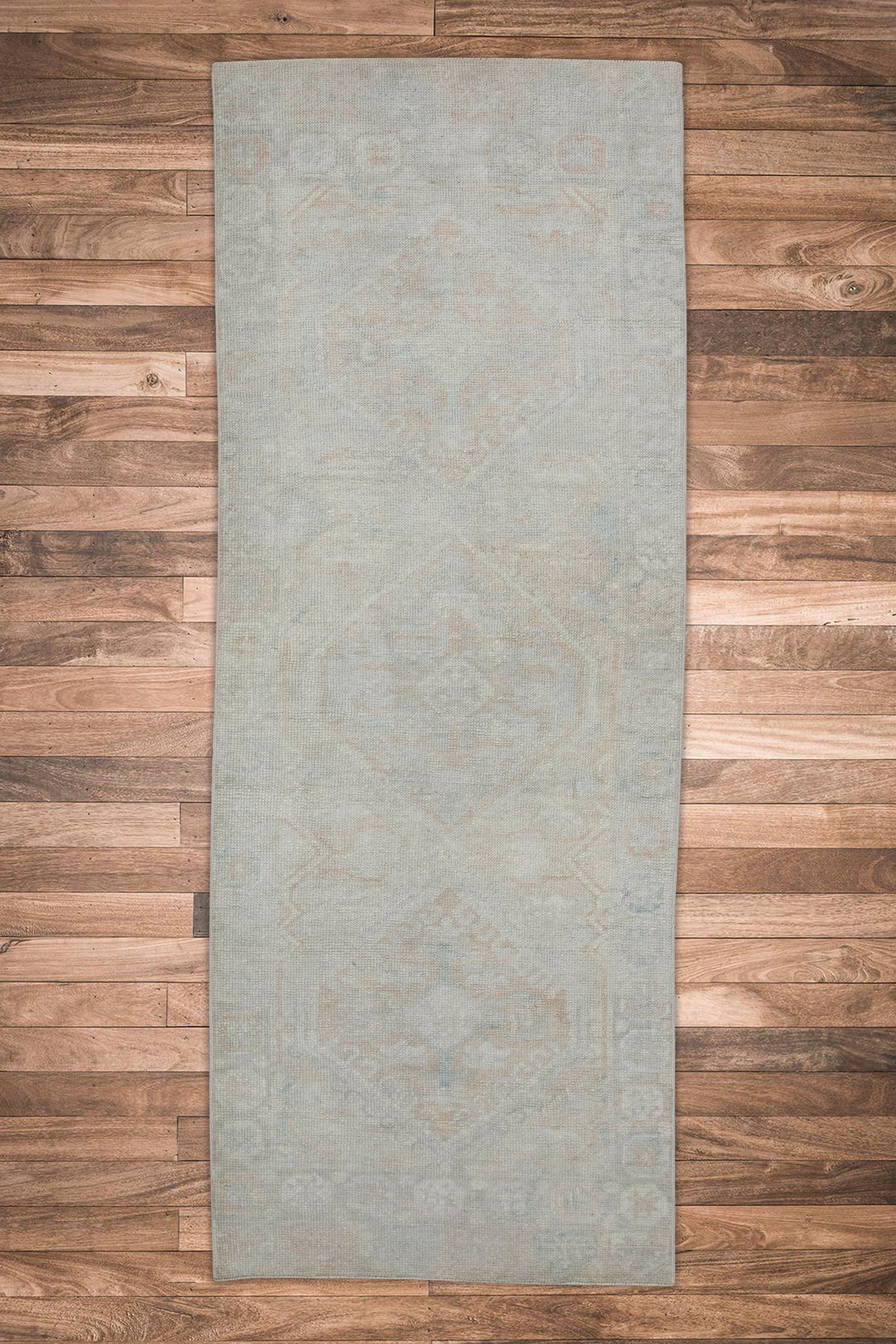 Turkish Oushak Rug 2'9" x 7'10" #8630