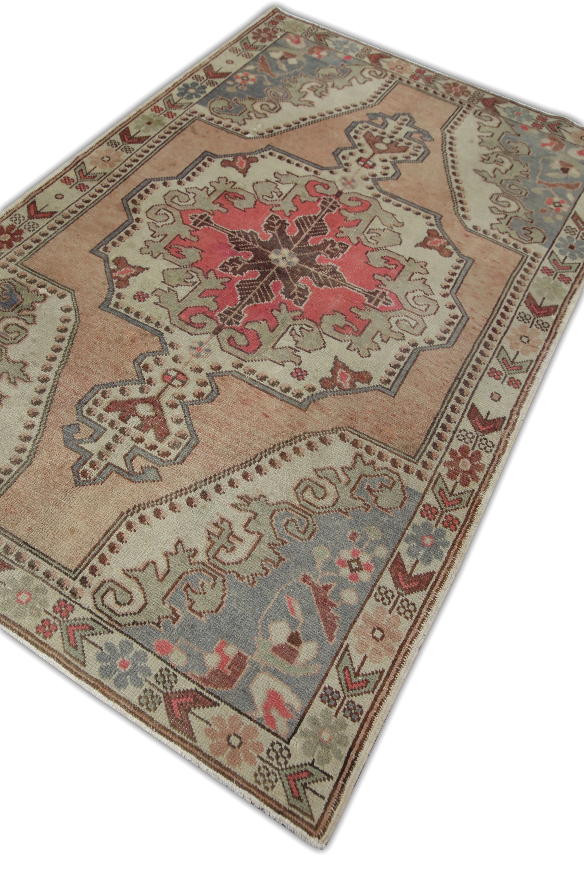 Turkish Vintage Anatolian Rug  4'8" x 7'2" #88