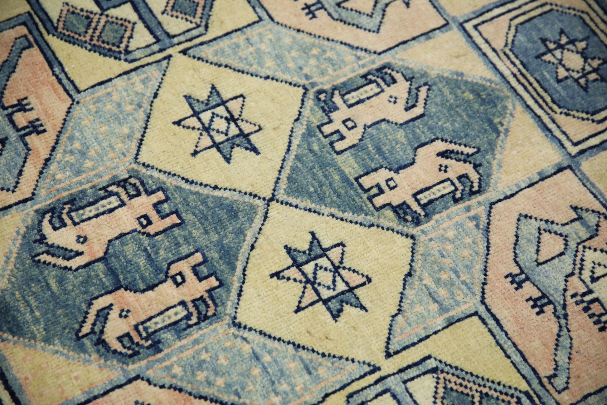 Turkish Vintage Anatolian Rug  4'11" x 6'7" #214