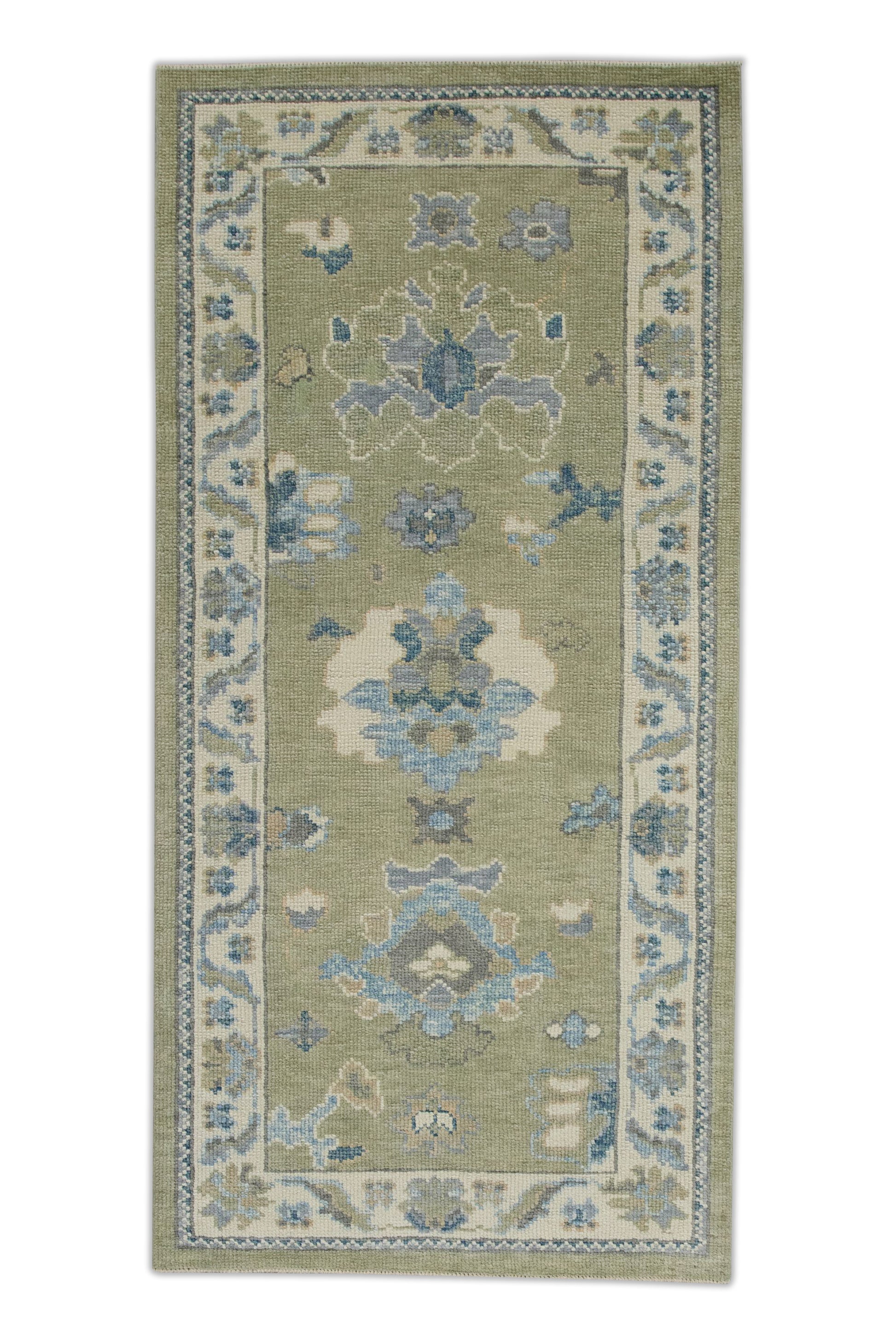 Turkish Oushak Rug 2'11" x 6' #7998