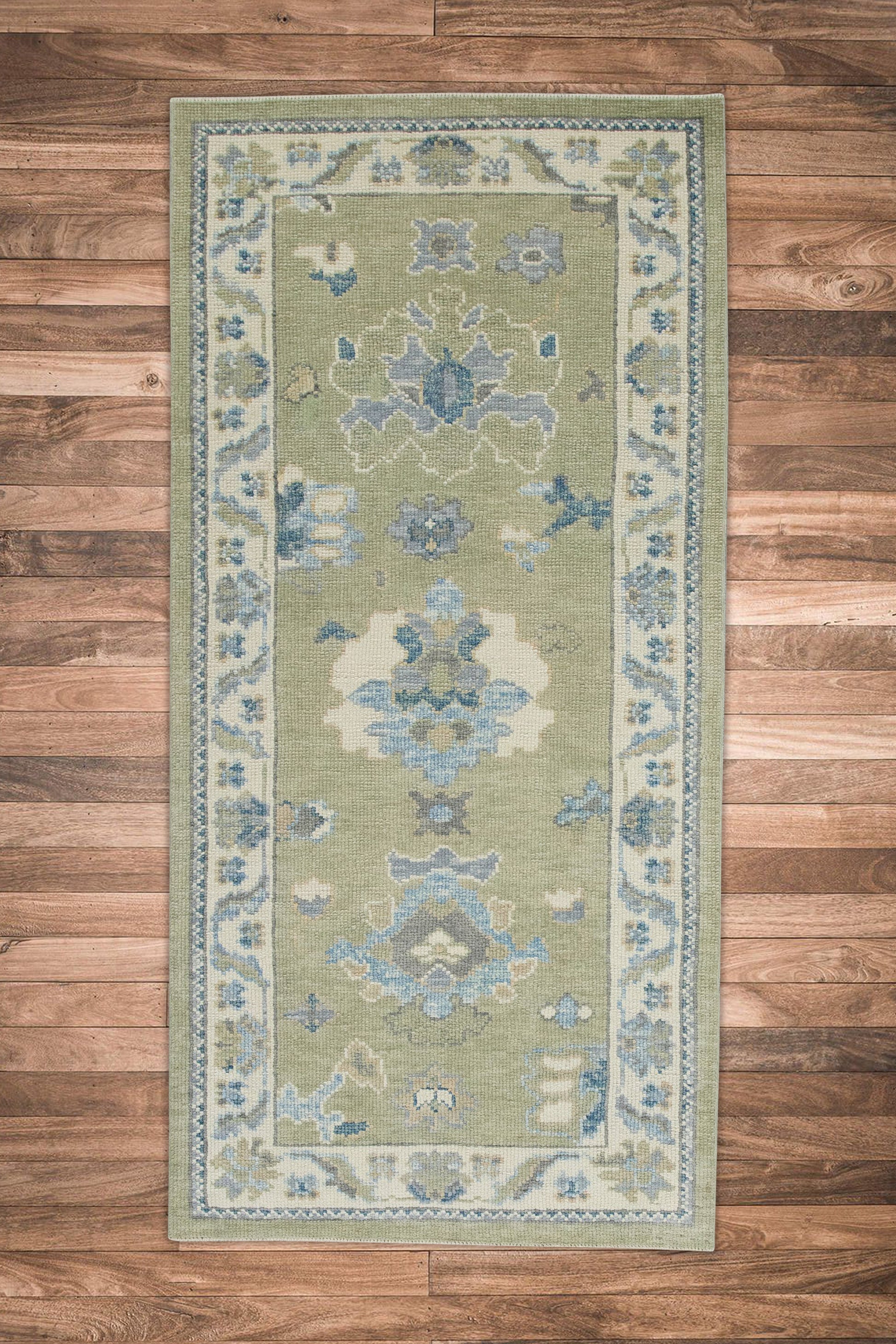 Turkish Oushak Rug 2'11" x 6' #7998