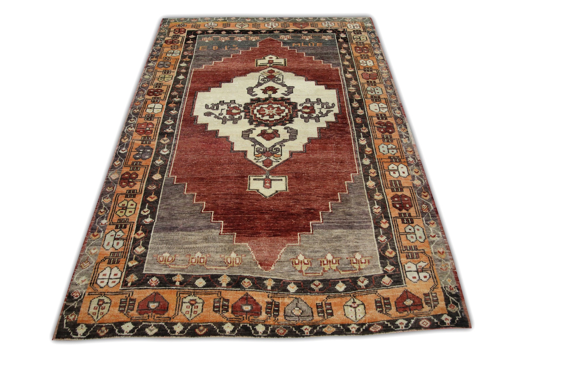 Turkish Vintage Anatolian Rug  4'6" x 6'7" #34