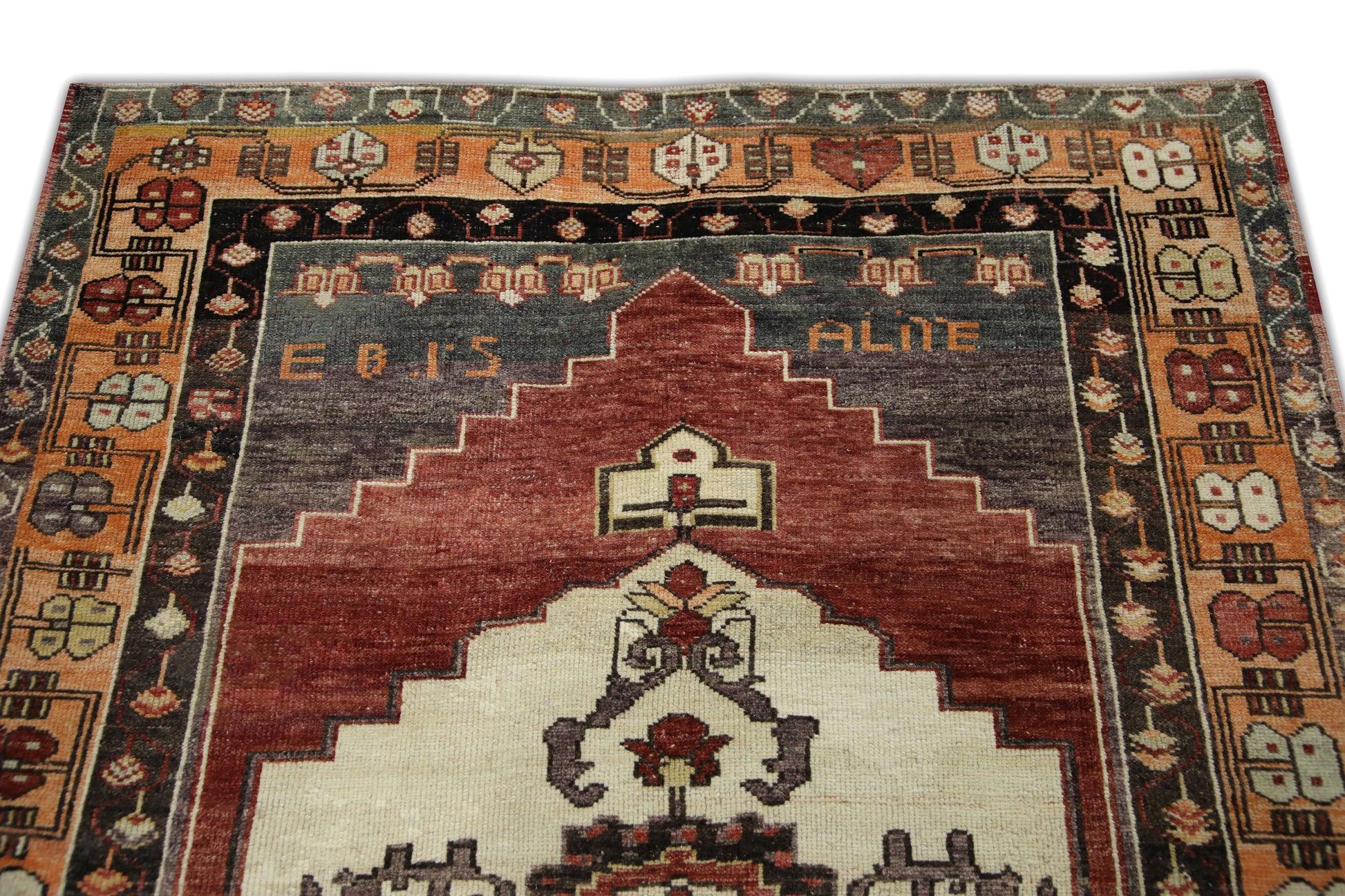Turkish Vintage Anatolian Rug  4'6" x 6'7" #34