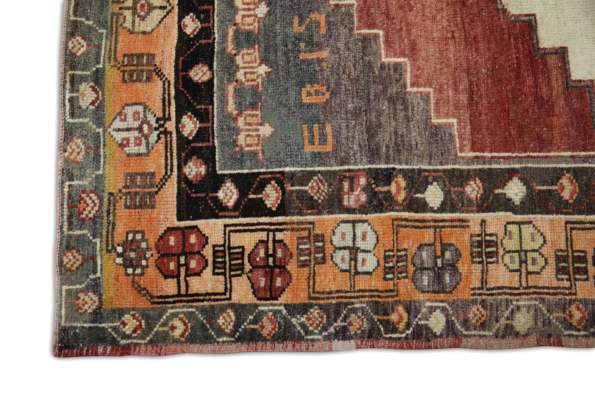 Turkish Vintage Anatolian Rug  4'6" x 6'7" #34