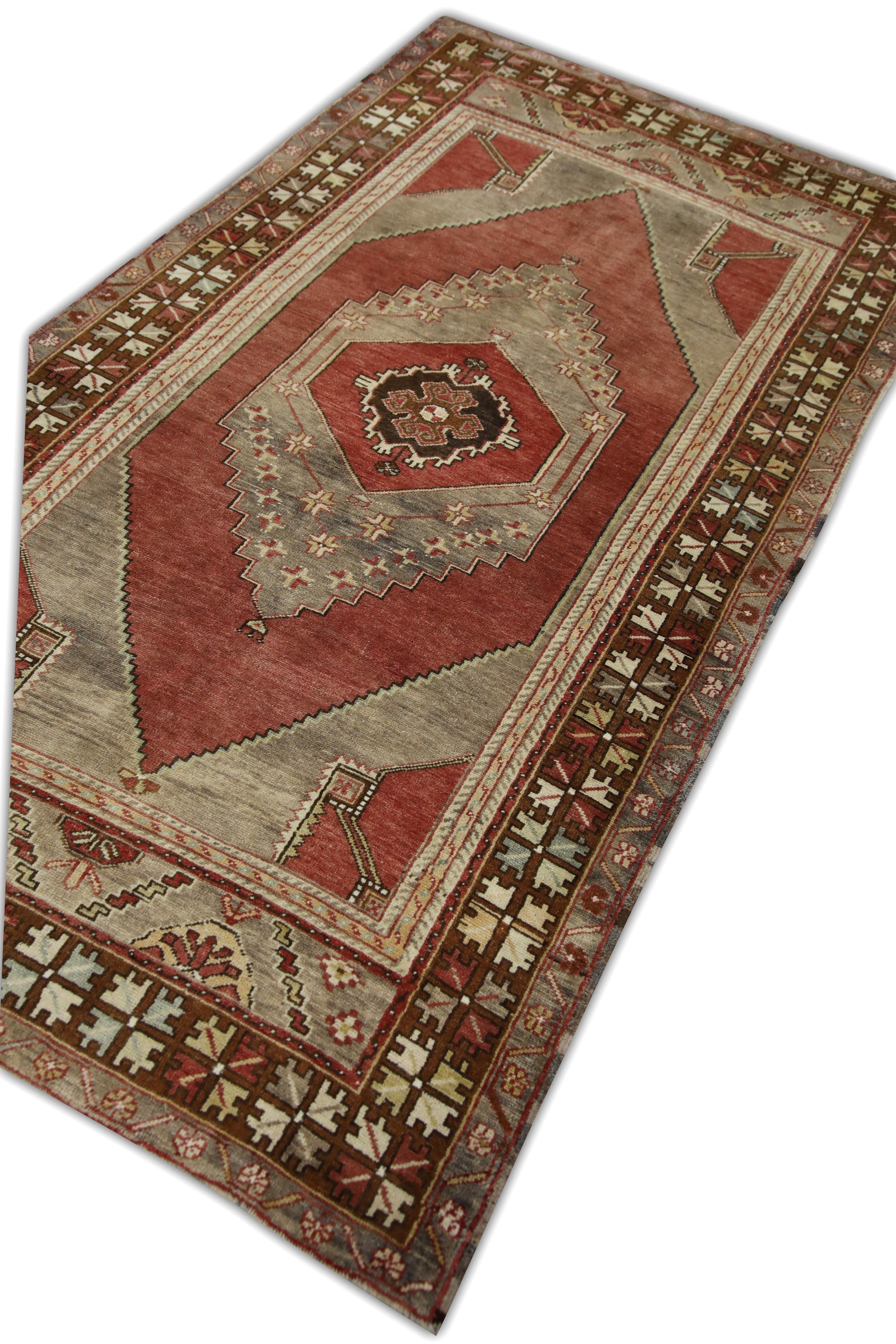 Turkish Vintage Anatolian Rug  4'3" x 7'3" #421