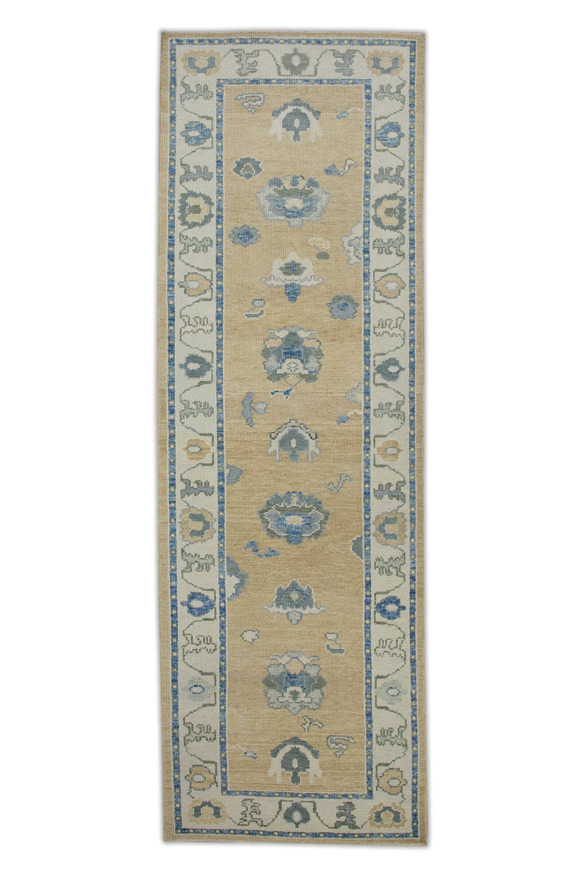 Turkish Oushak Rug 3' x 9'9" #7631
