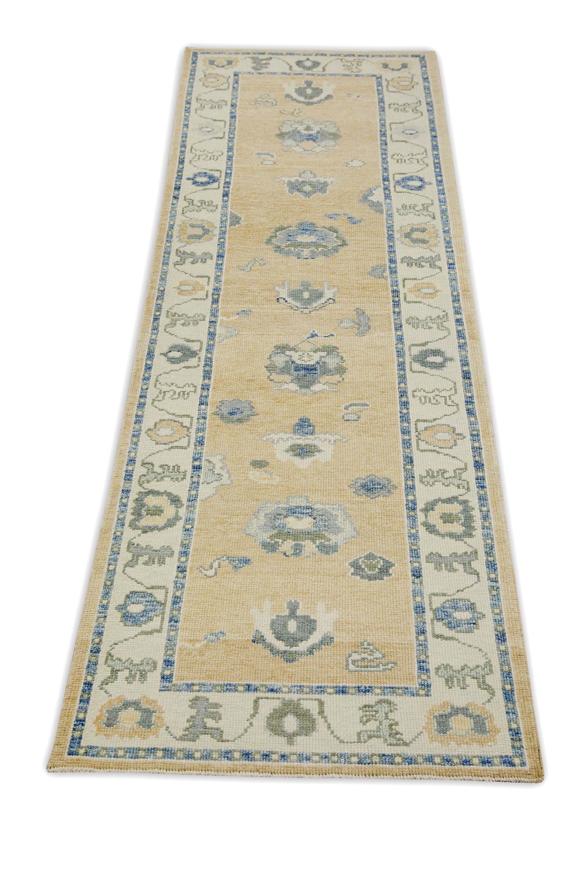 Turkish Oushak Rug 3' x 9'9" #7631