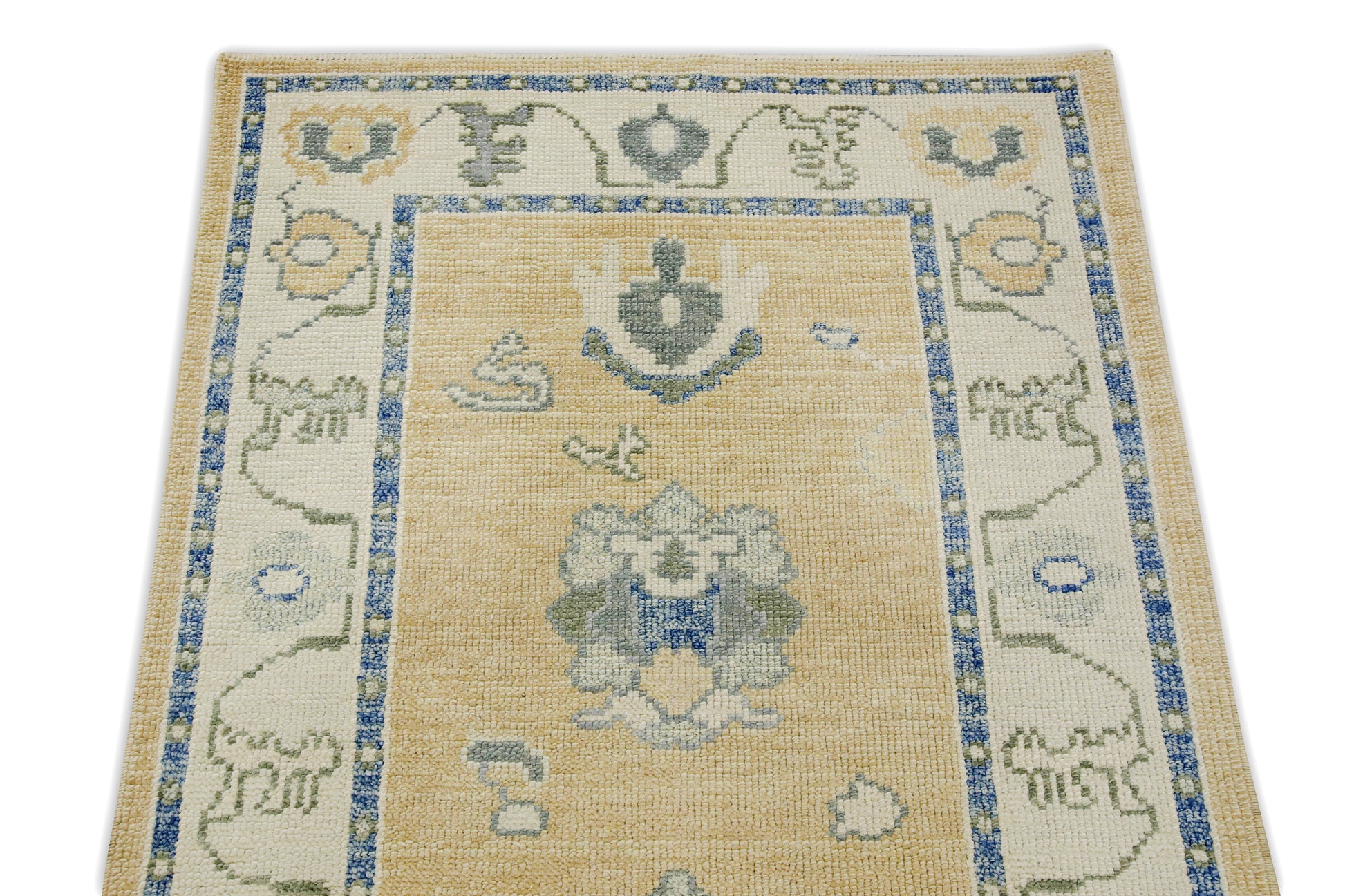 Turkish Oushak Rug 3' x 9'9" #7631