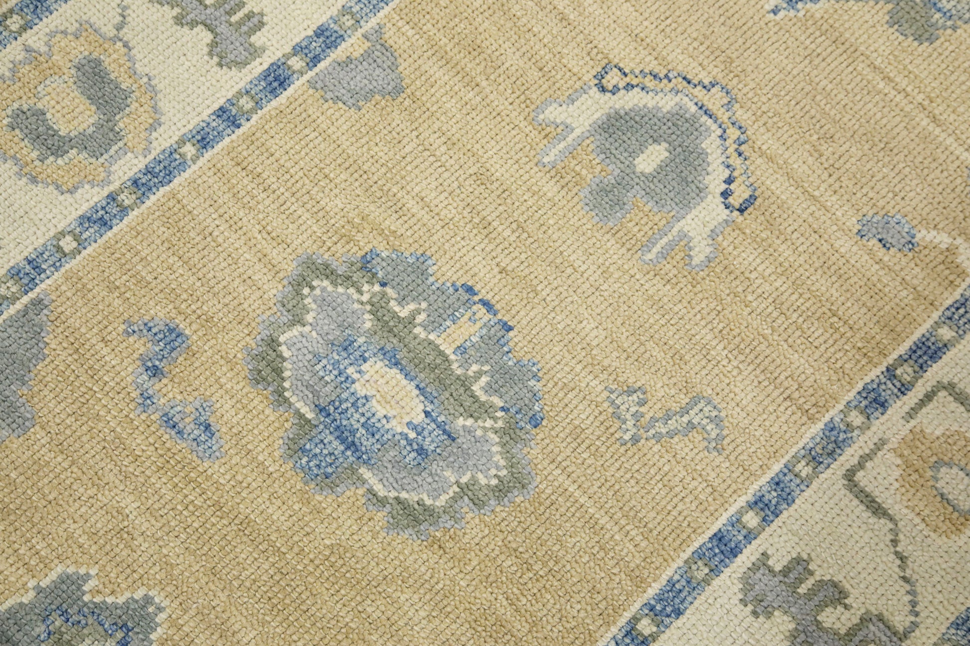Turkish Oushak Rug 3' x 9'9" #7631