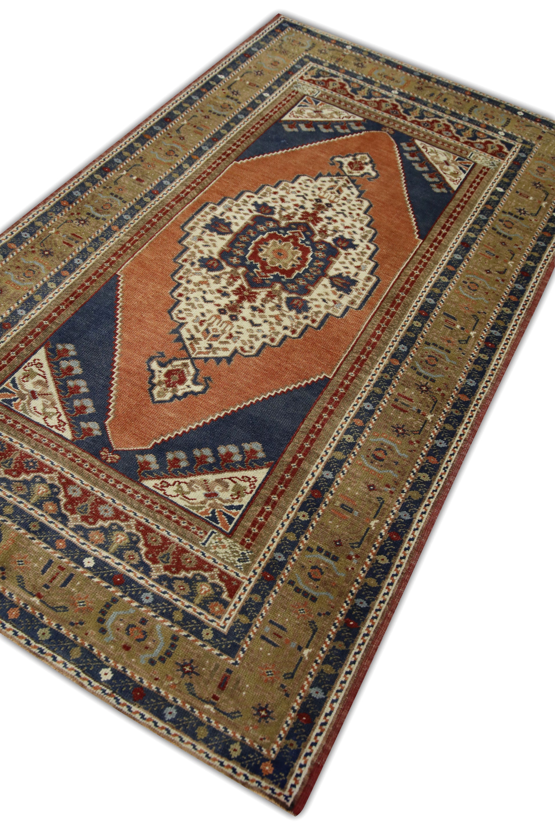 Turkish Vintage Anatolian Rug  4'2" x 7'2" #198