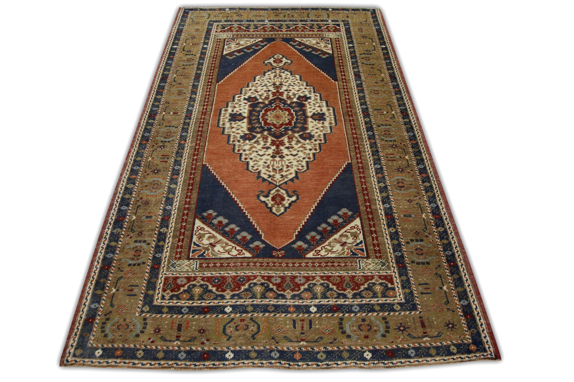 Turkish Vintage Anatolian Rug  4'2" x 7'2" #198