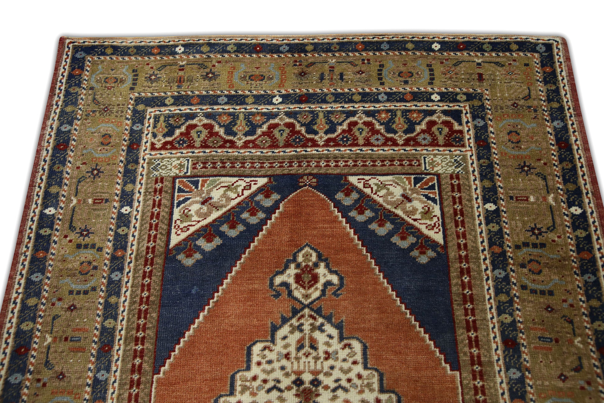 Turkish Vintage Anatolian Rug  4'2" x 7'2" #198