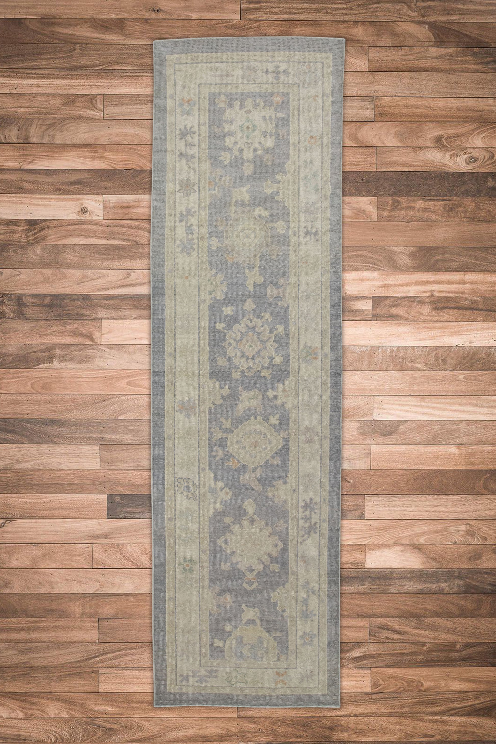 Turkish Oushak Rug 2'9" x 9'11" #8488