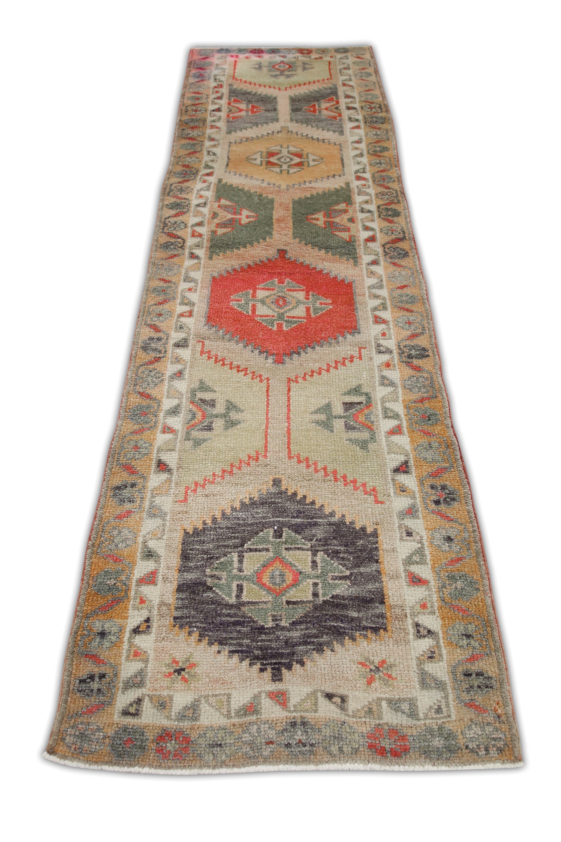 Turkish Vintage Anatolian Rug  2'9" x 9'10" #313