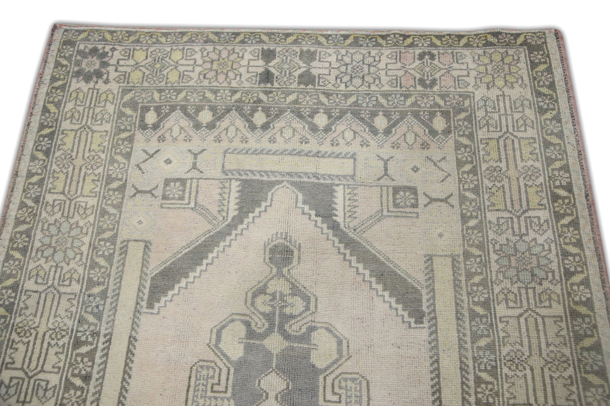 Turkish Vintage Anatolian Rug  4'5" x 7'10" #77