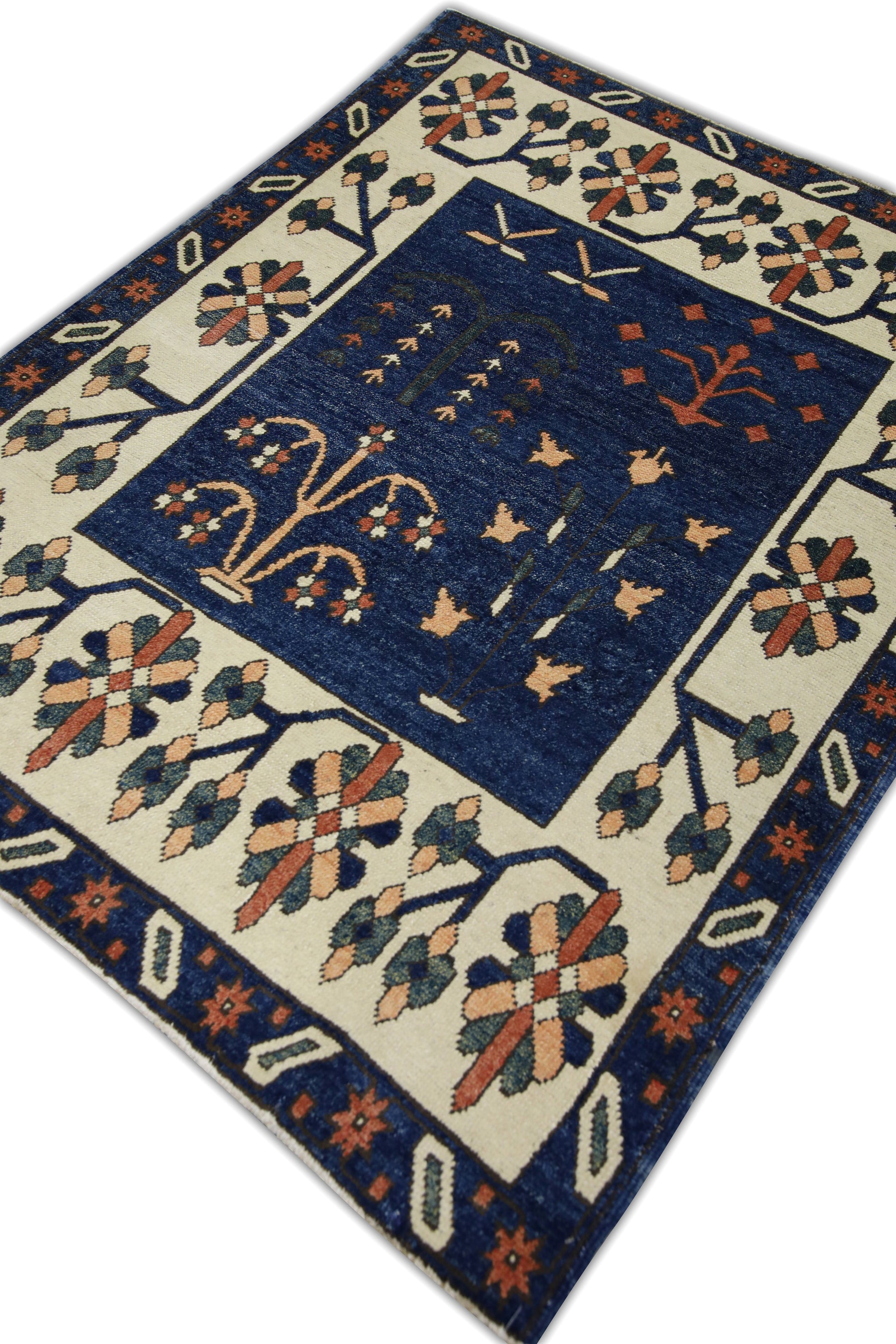 Turkish Vintage Anatolian Rug  4' x 5'1" #05