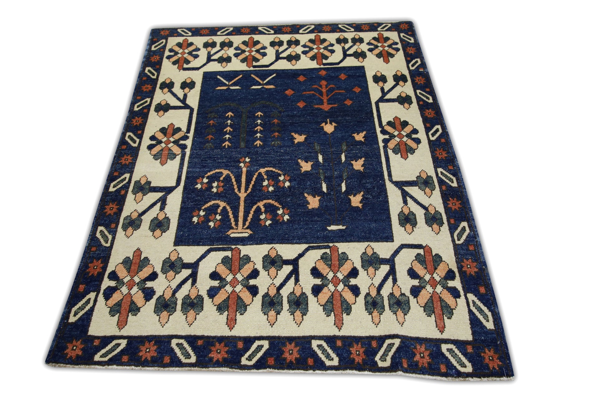 Turkish Vintage Anatolian Rug  4' x 5'1" #05