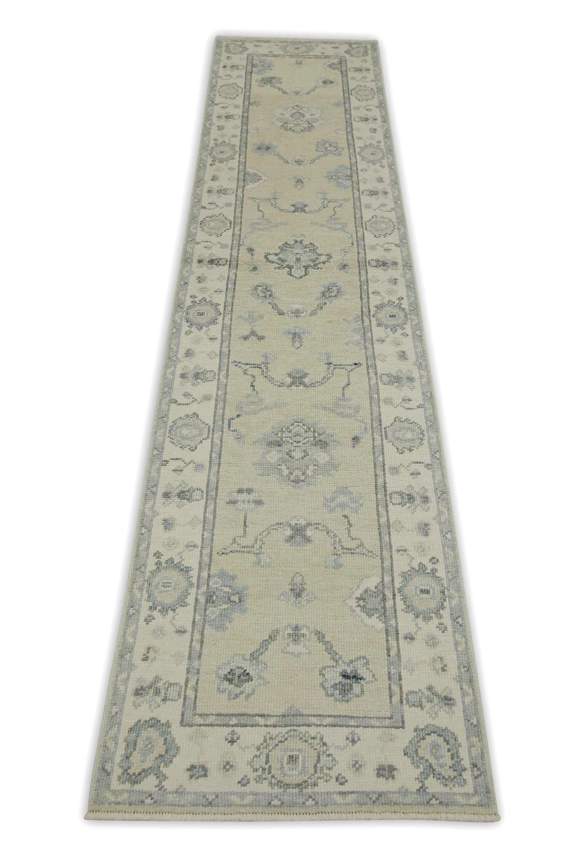 Turkish Oushak Rug 2'5" x 10' #7611