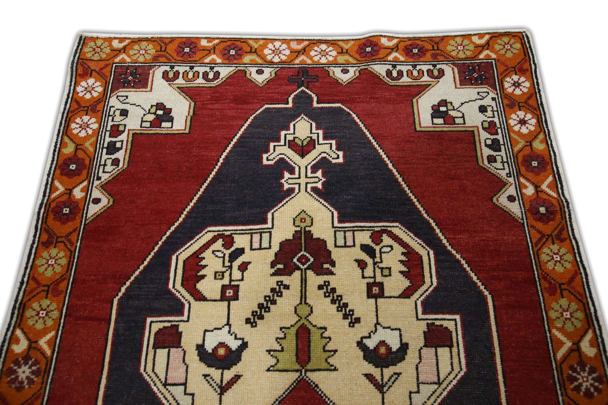 Turkish Vintage Anatolian Rug  4'4" x 7'9" #53