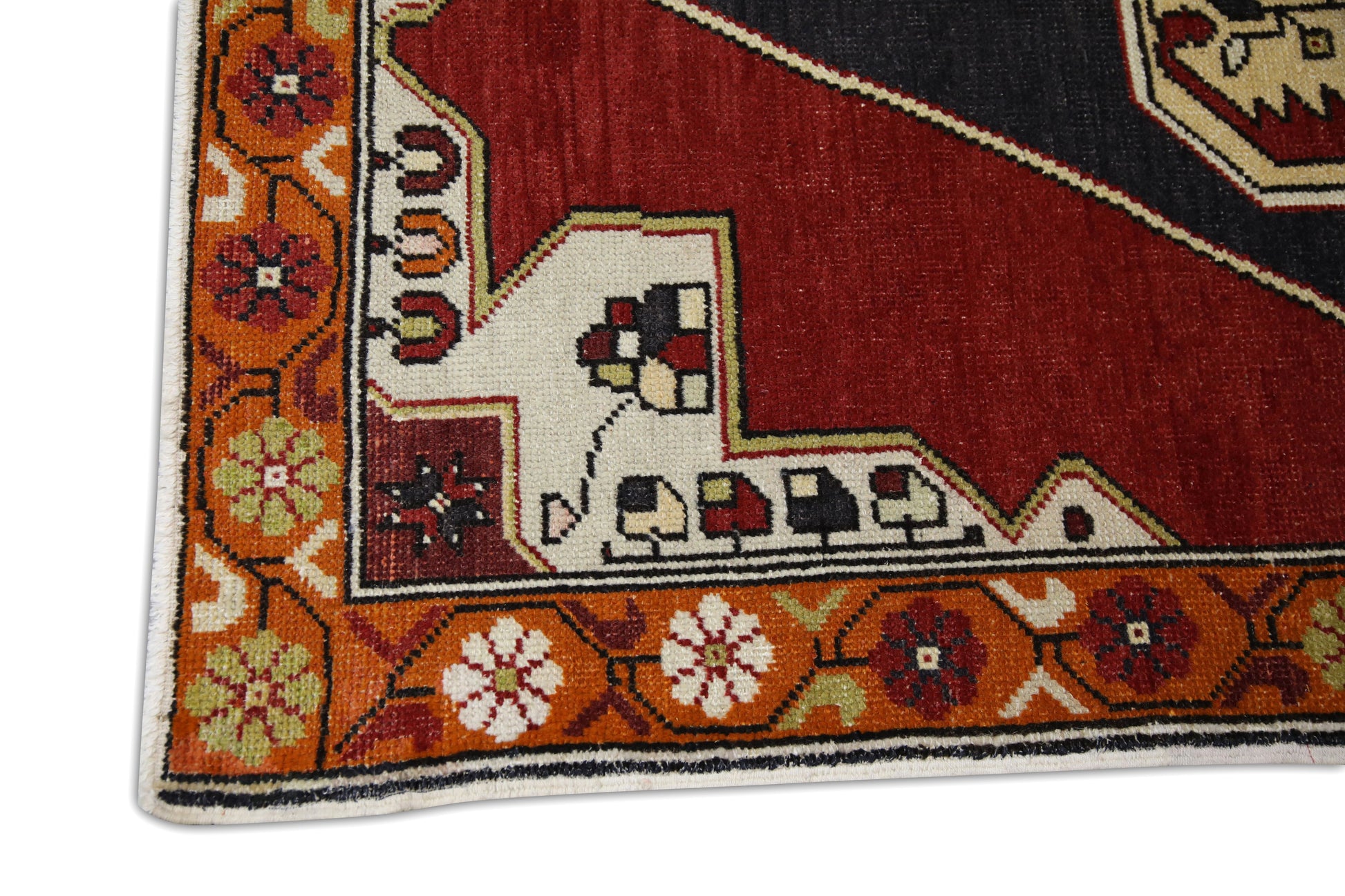 Turkish Vintage Anatolian Rug  4'4" x 7'9" #53