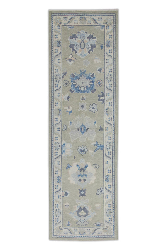 #7545 Turkish Oushak 2'7" x 8'6"