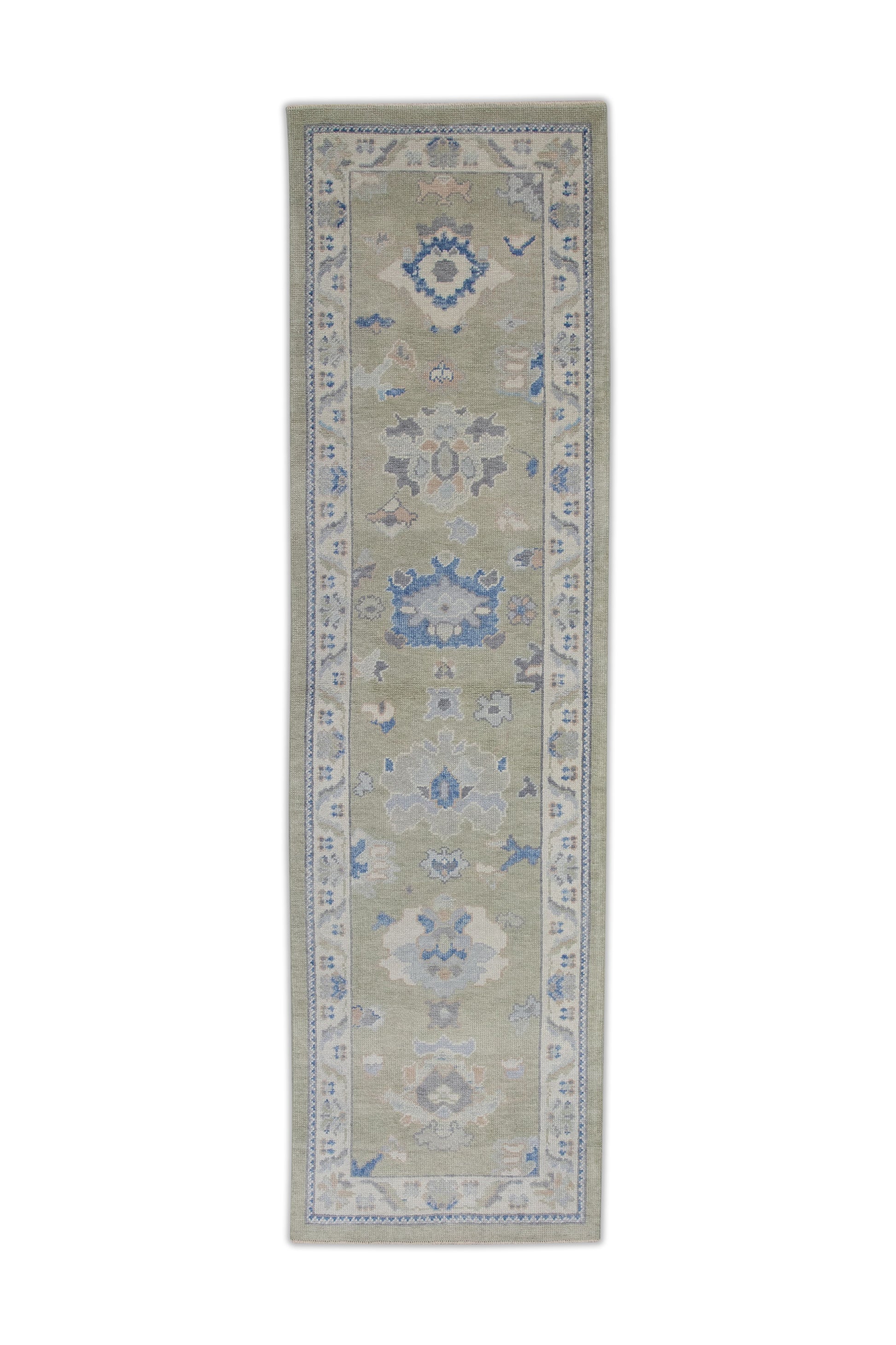 Turkish Oushak Rug 2'8" x 9'7" #7609