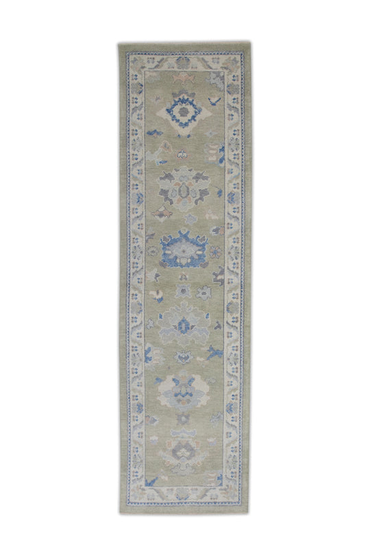 #7609 Turkish Oushak 2'8" x 9'7"