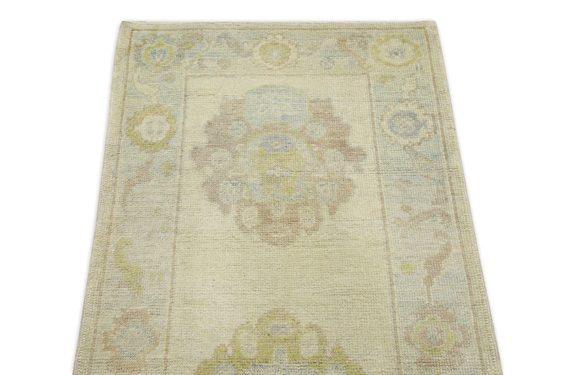 Turkish Oushak Rug 2'8" x 10' #8486
