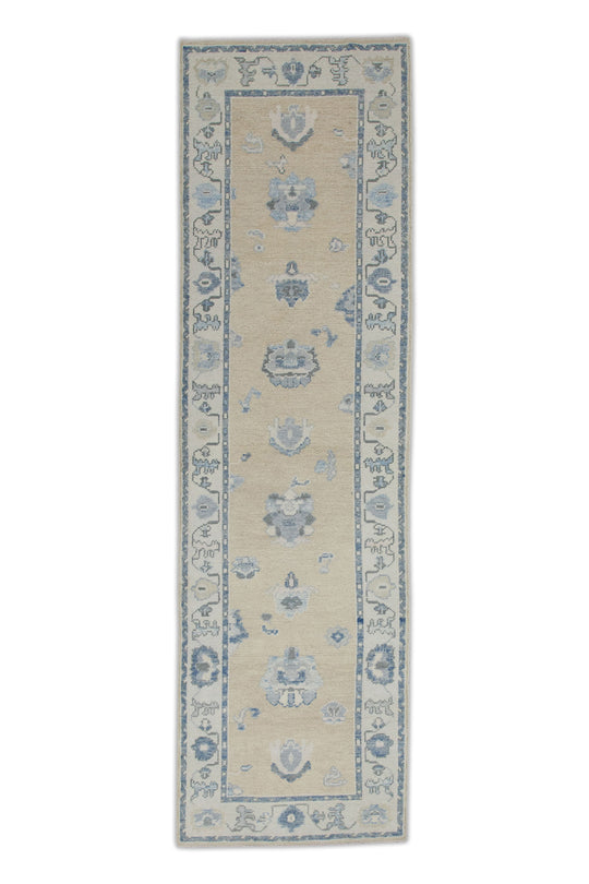 #7629 Turkish Oushak 2'9" x 9'6"