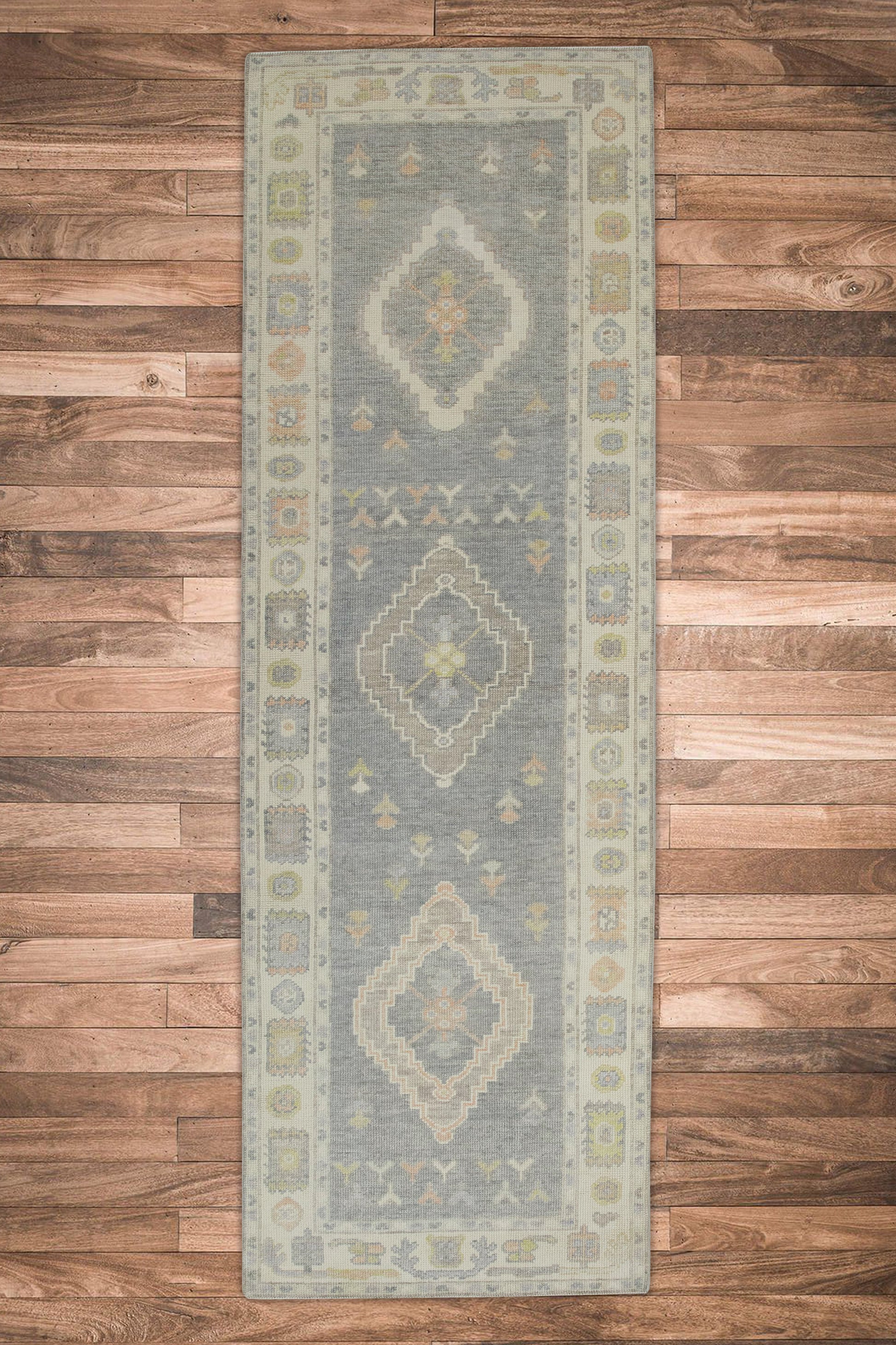 Turkish Oushak Rug 3'1" x 9'10" #8636