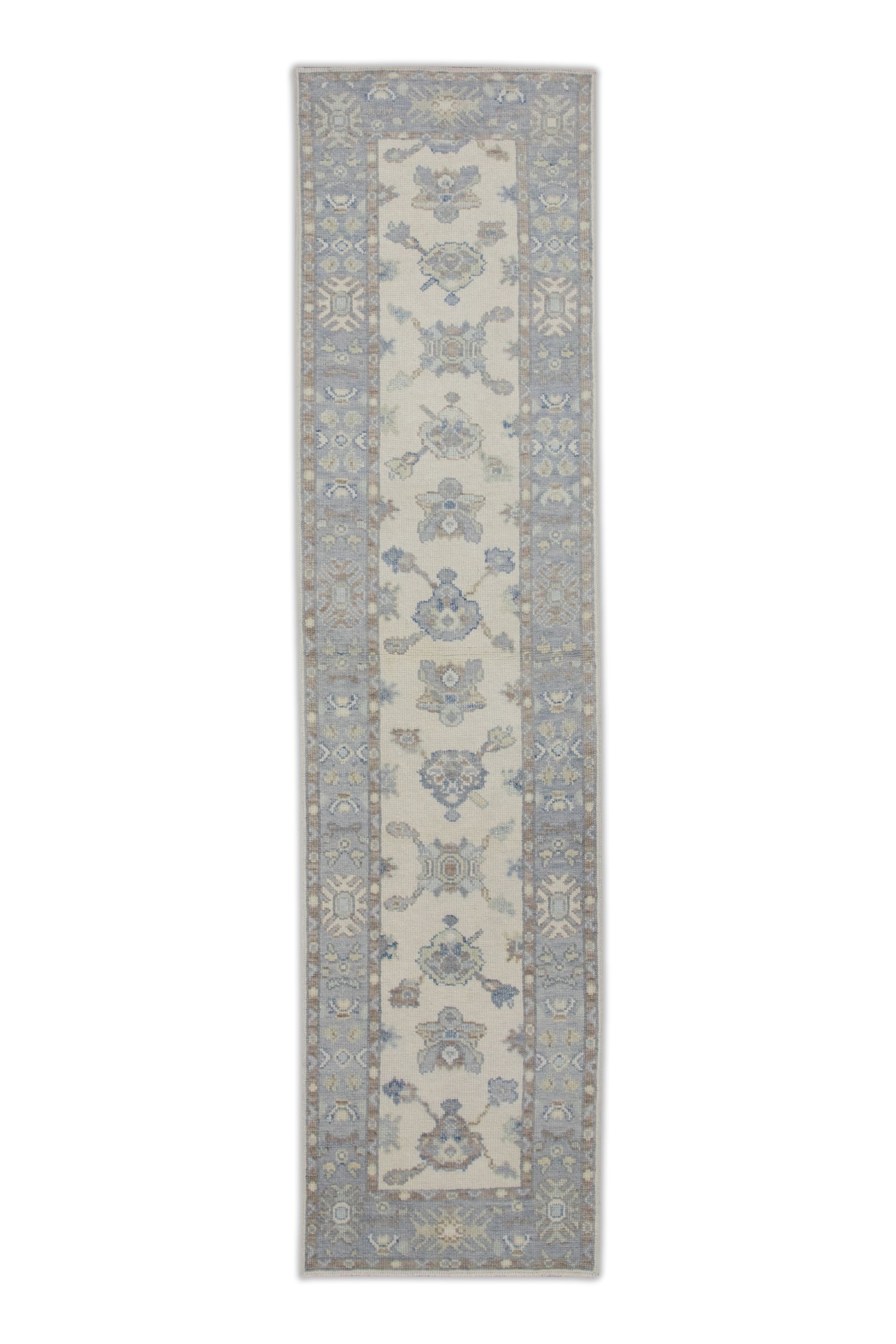 Turkish Oushak Rug 2'5" x 9'6" #7649