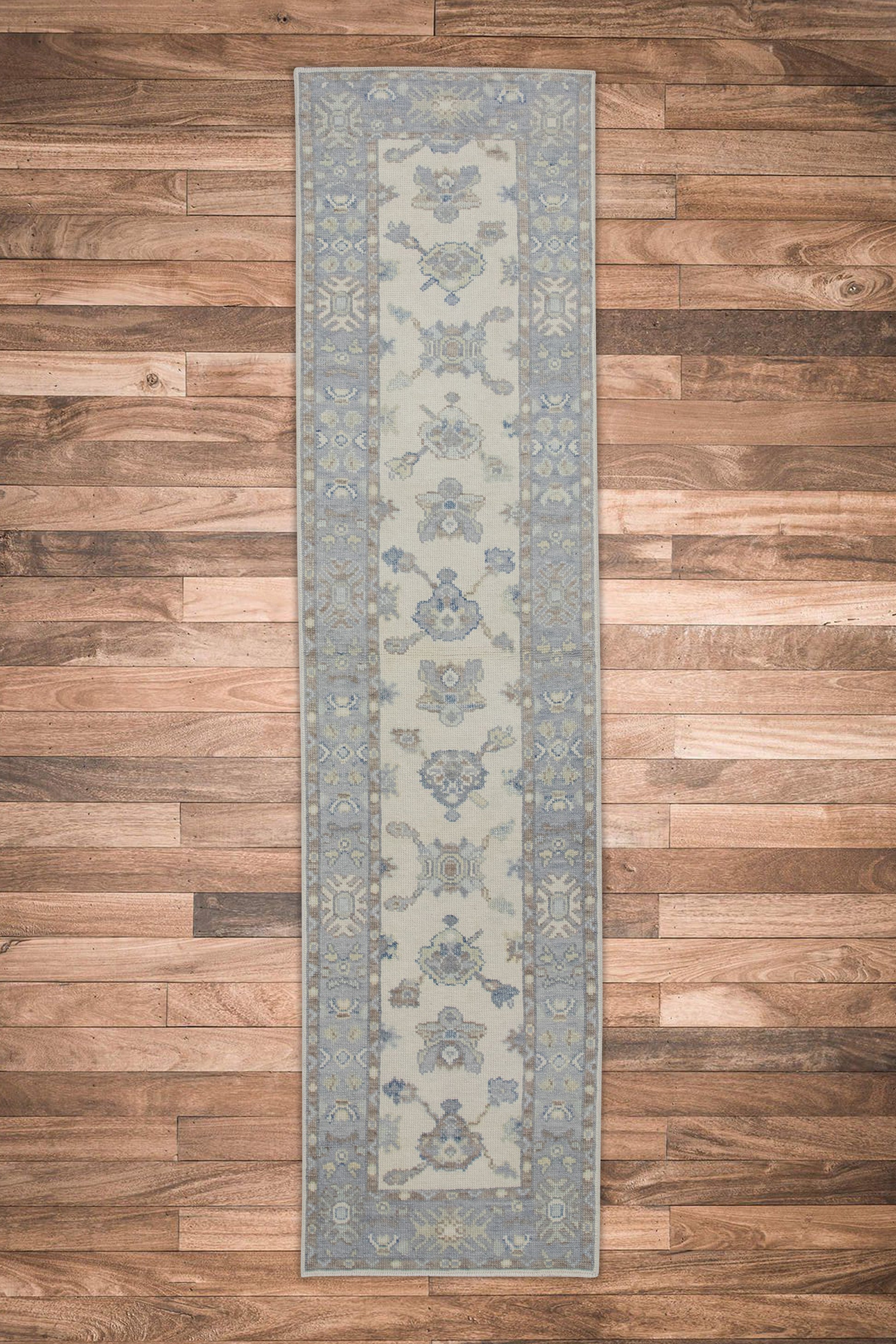 Turkish Oushak Rug 2'5" x 9'6" #7649