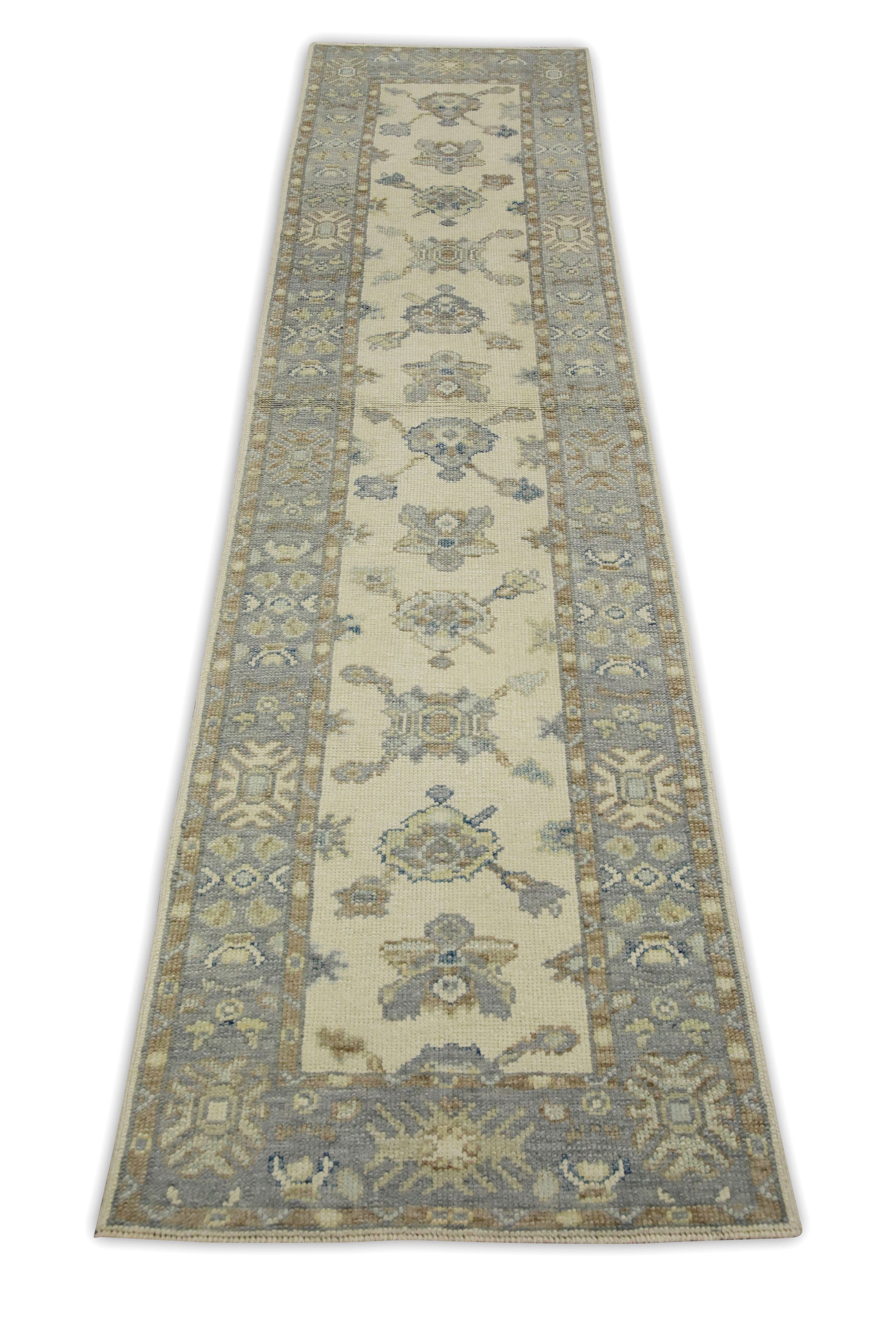 Turkish Oushak Rug 2'5" x 9'6" #7649