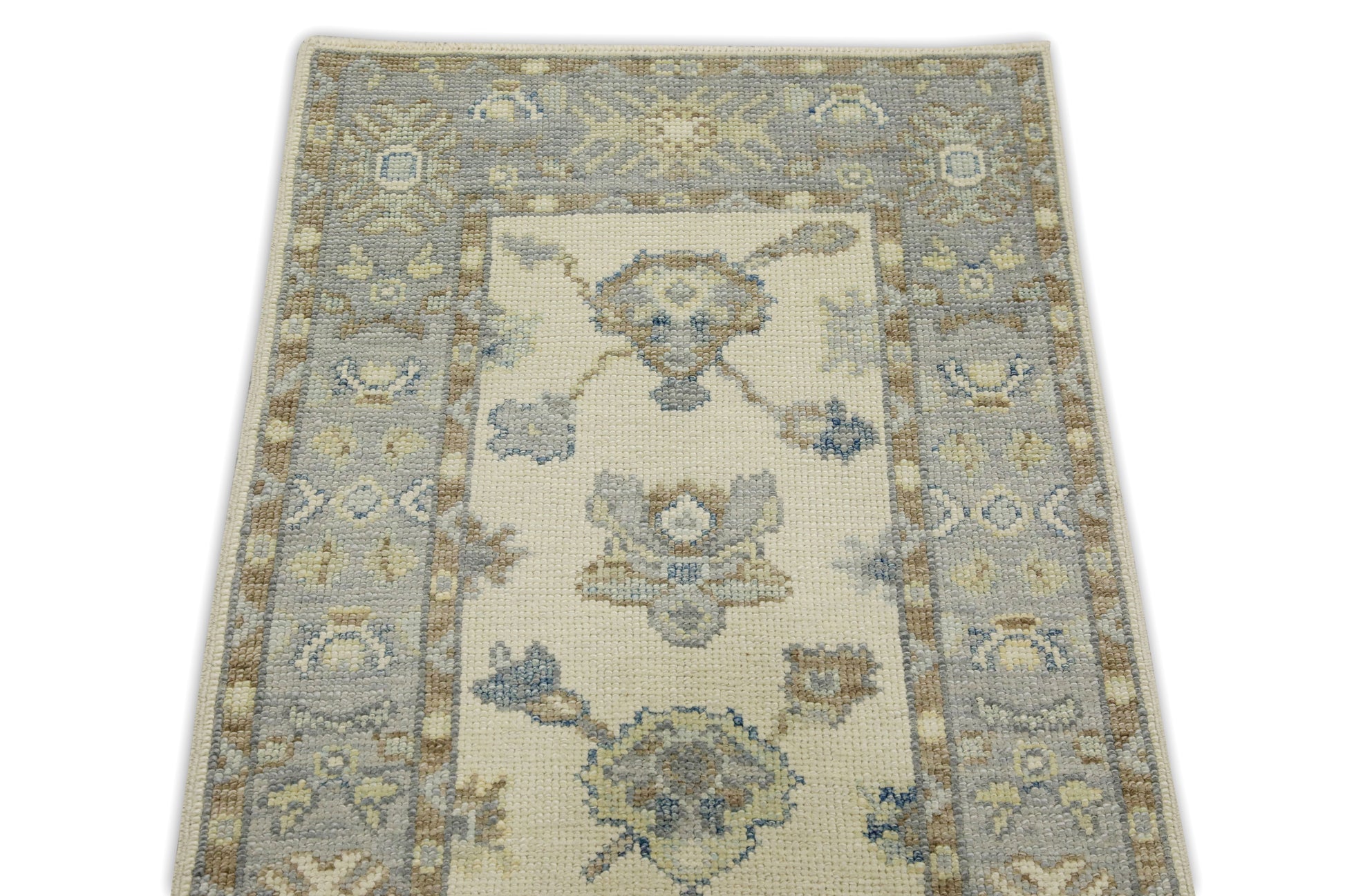 Turkish Oushak Rug 2'5" x 9'6" #7649