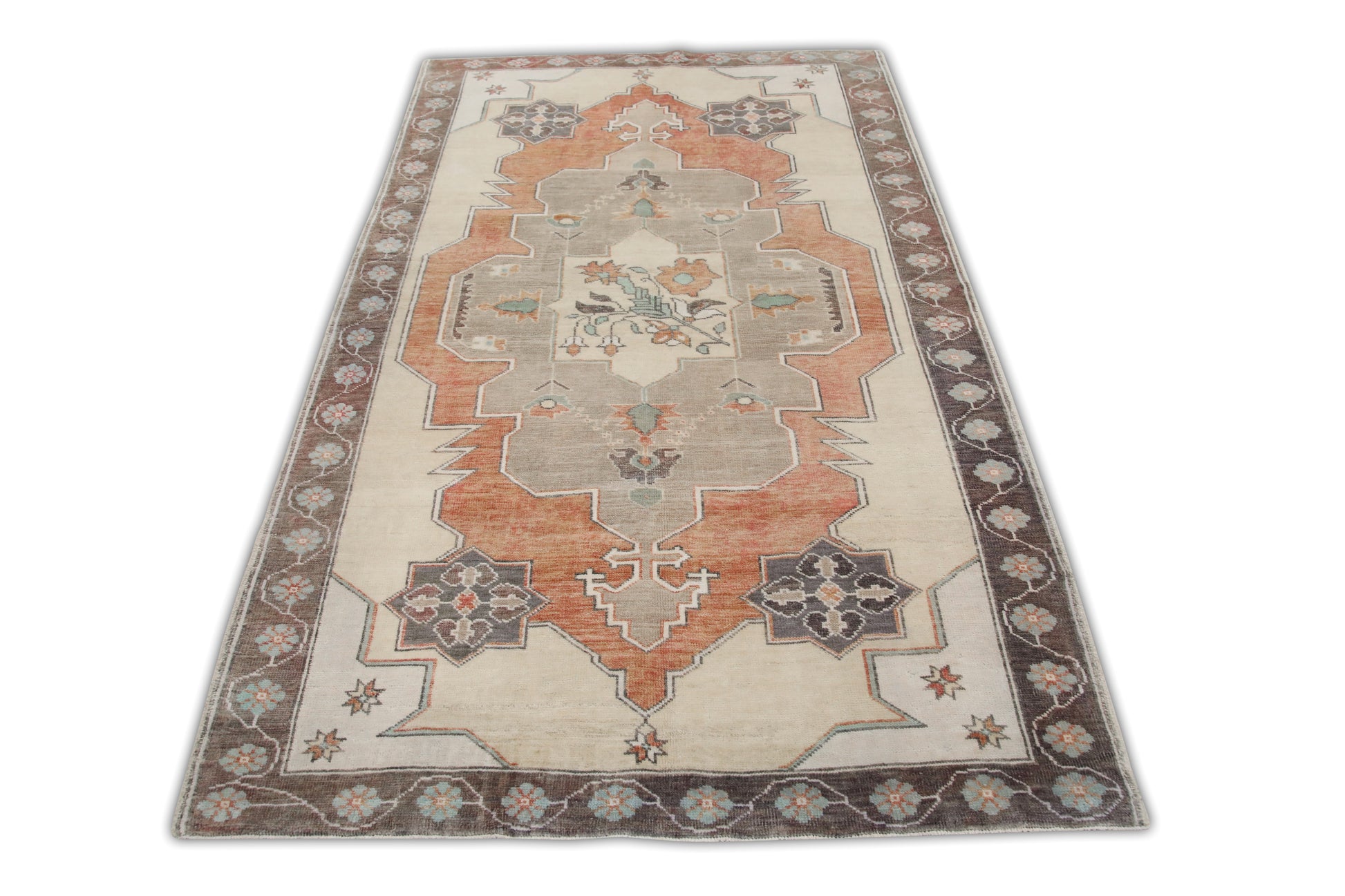 Turkish Vintage Anatolian Rug  4'5" x 7'3" #6972