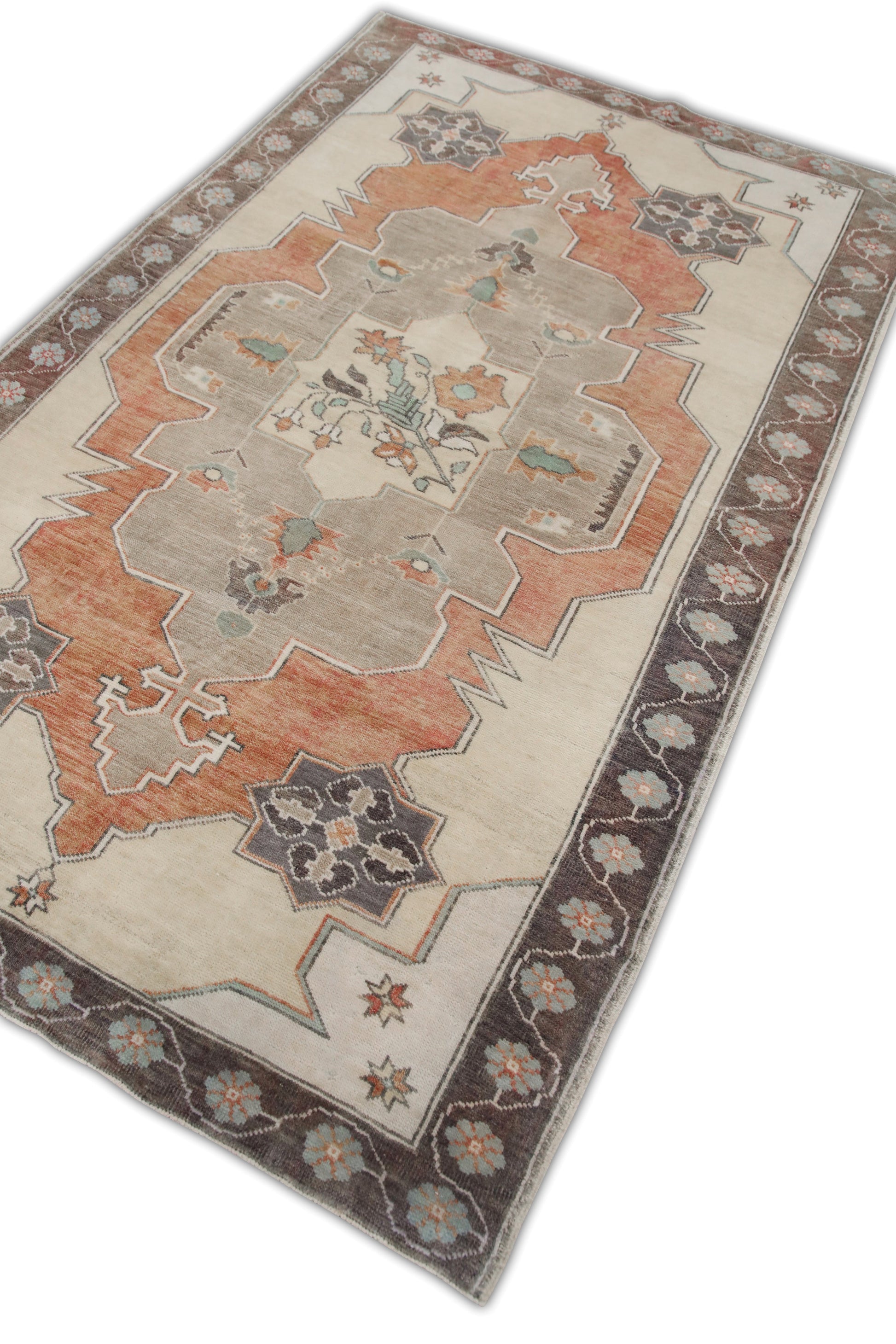 Turkish Vintage Anatolian Rug  4'5" x 7'3" #6972