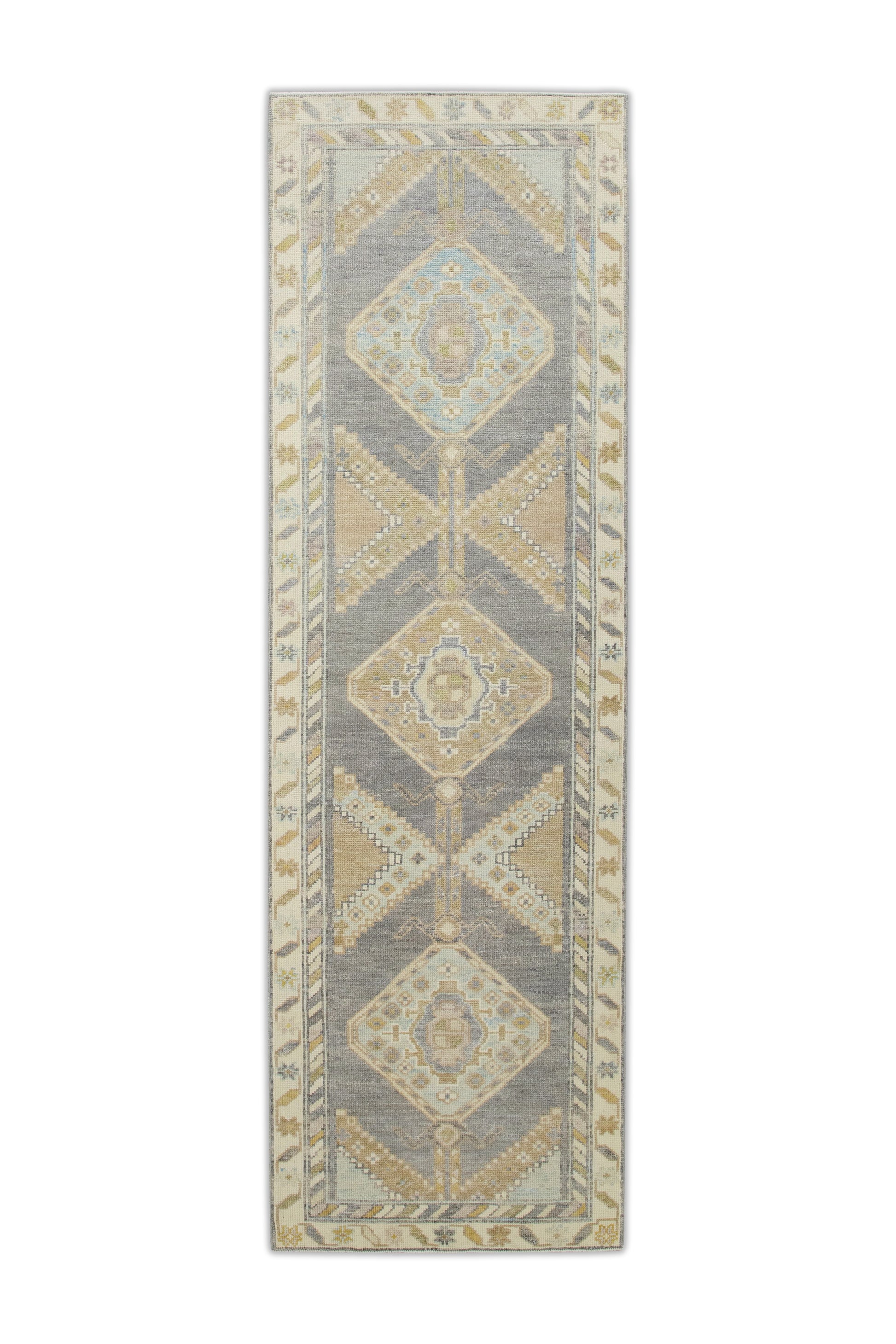 Turkish Oushak Rug 2'11" x 9'10" #7993