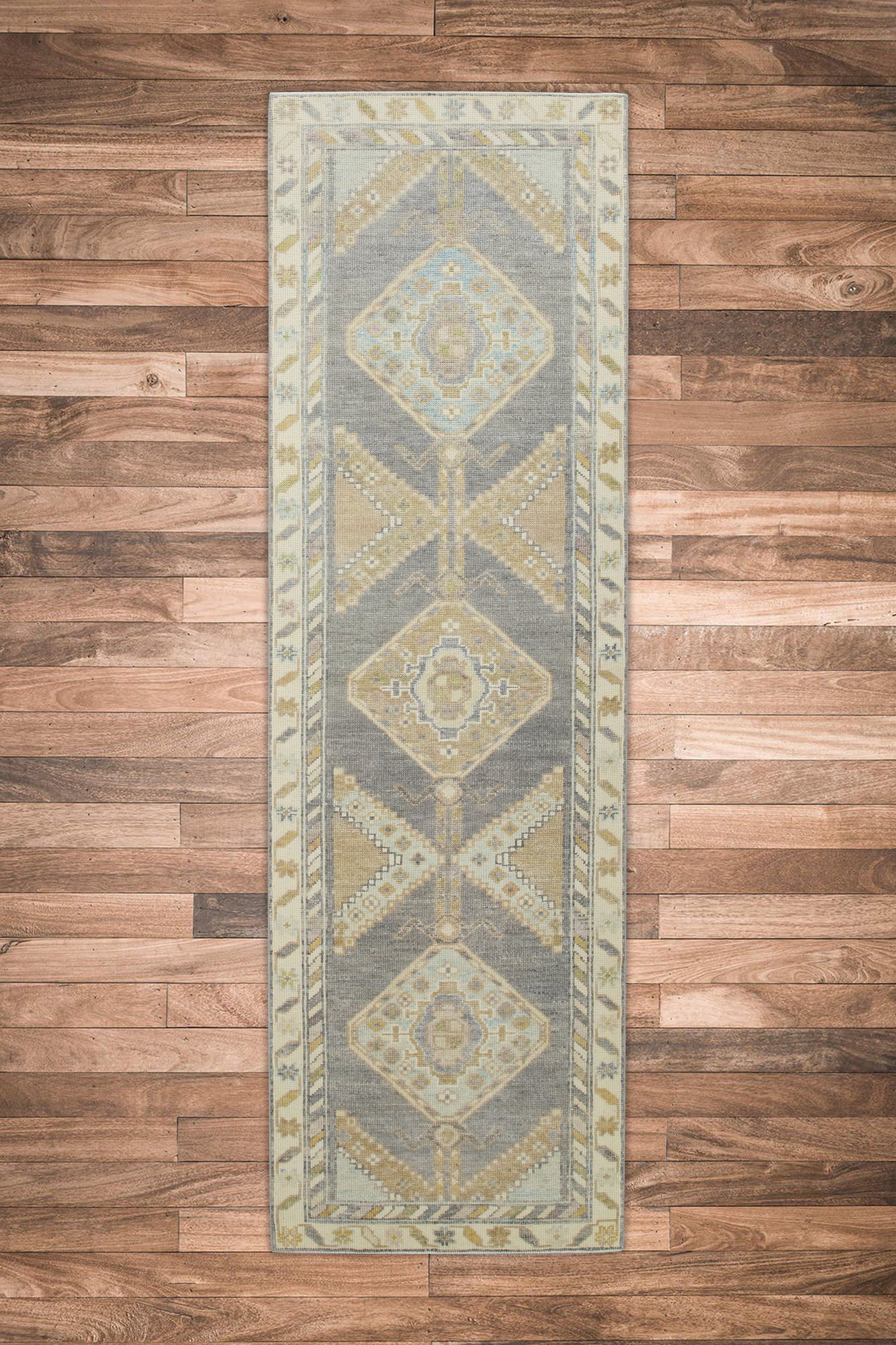 Turkish Oushak Rug 2'11" x 9'10" #7993