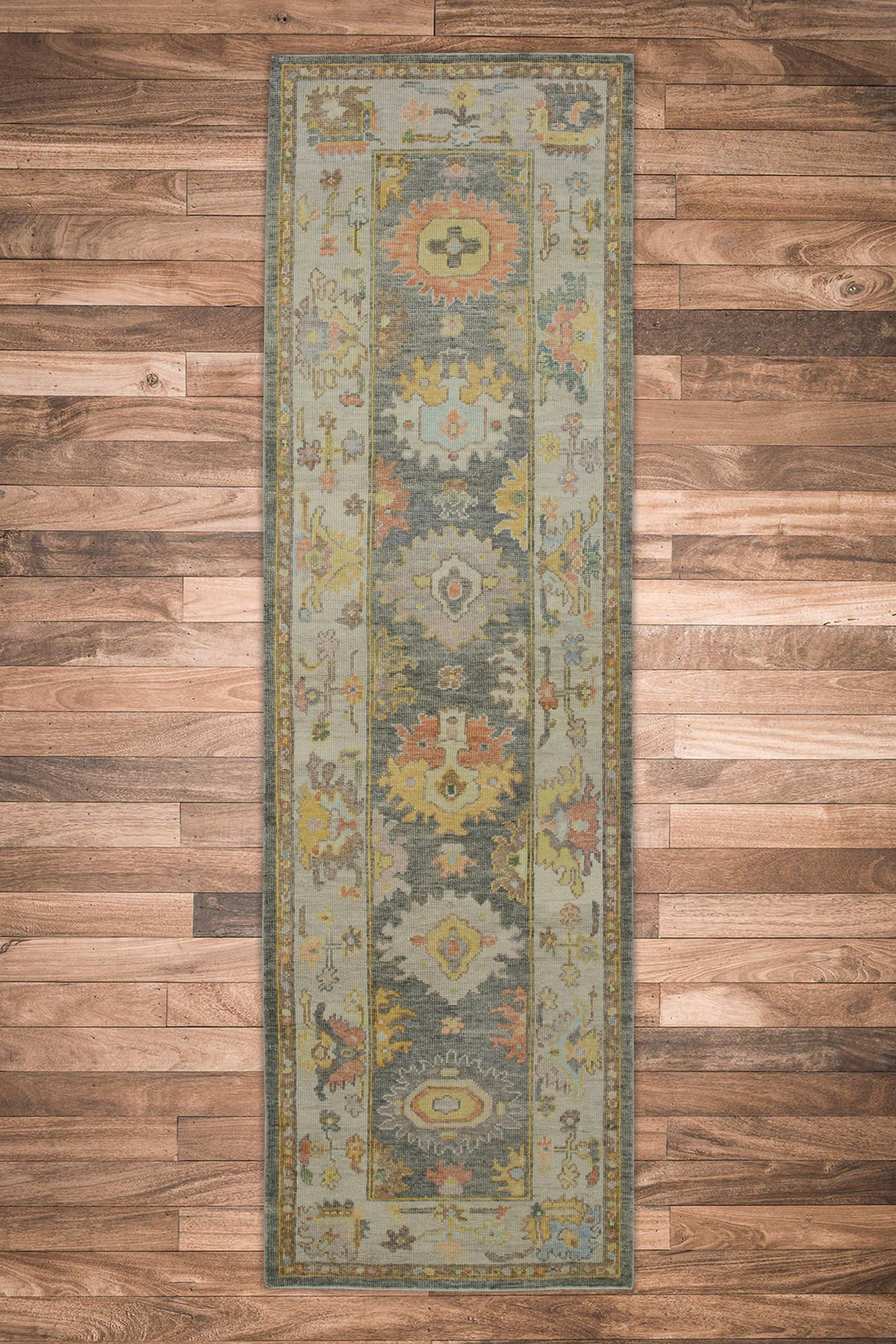 Turkish Oushak Rug 3'1" x 10'6" #7540