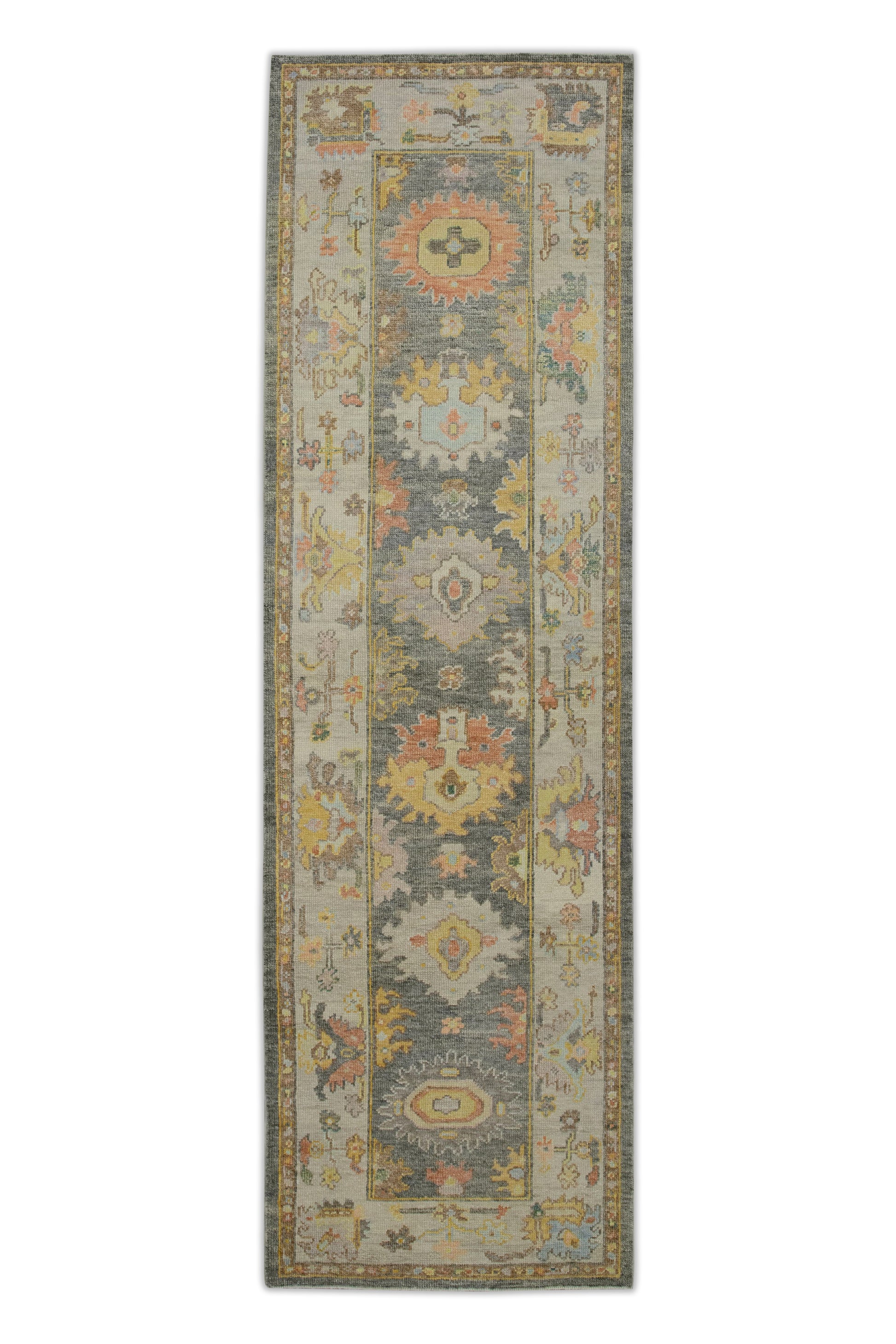 Turkish Oushak Rug 3'1" x 10'6" #7540