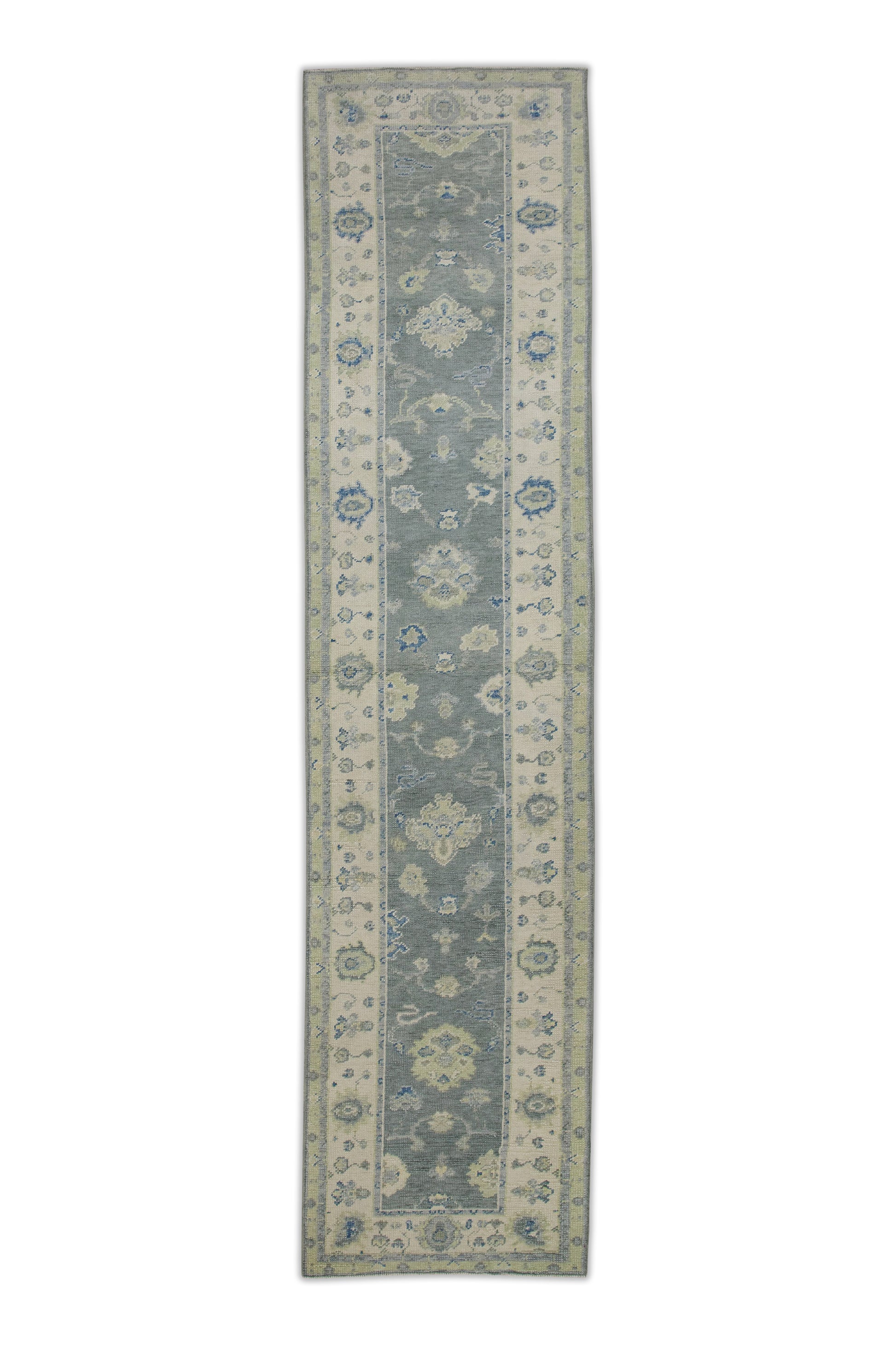 Turkish Oushak Rug 2'9" x 11'4" #8223