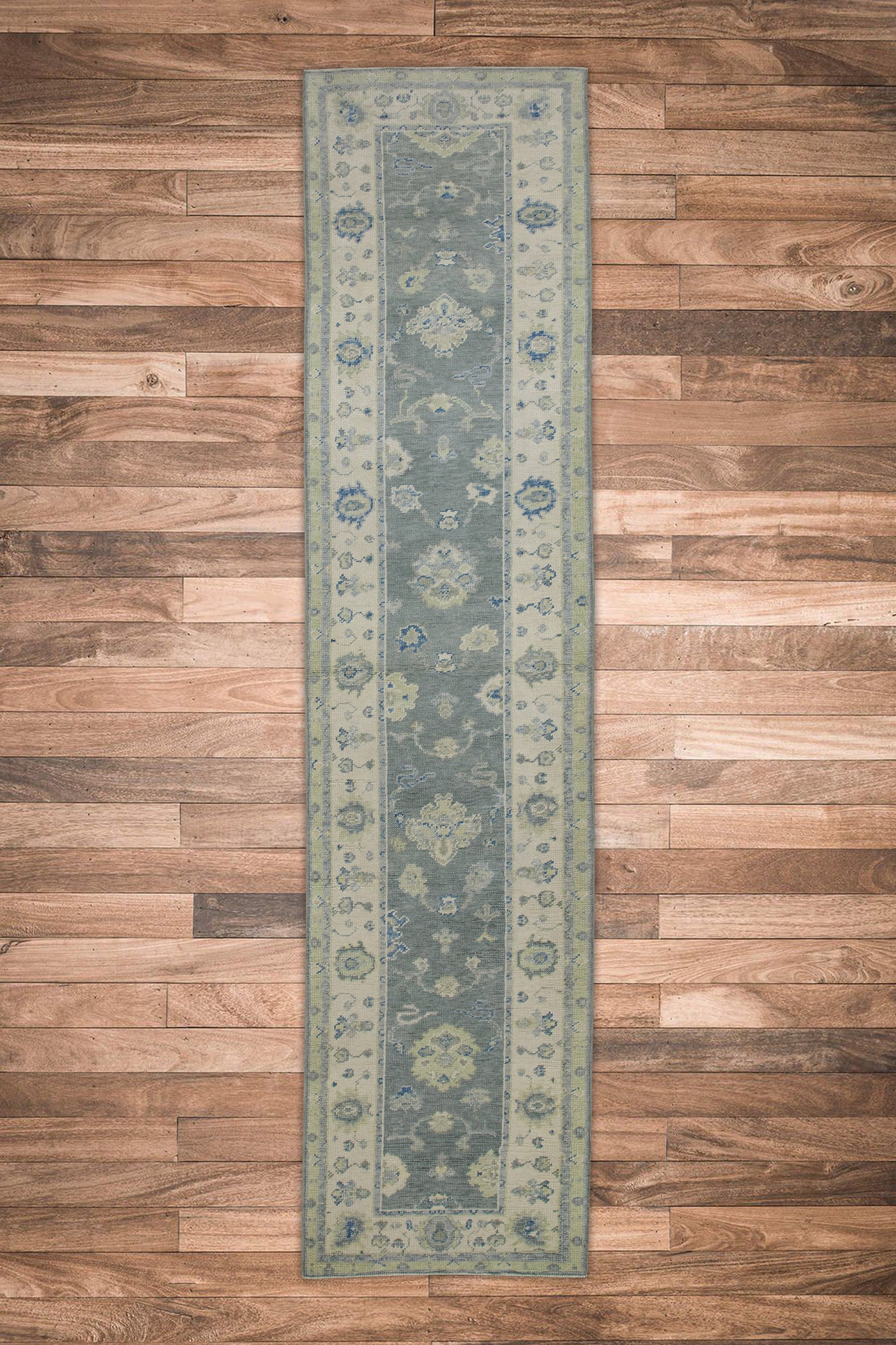Turkish Oushak Rug 2'9" x 11'4" #8223