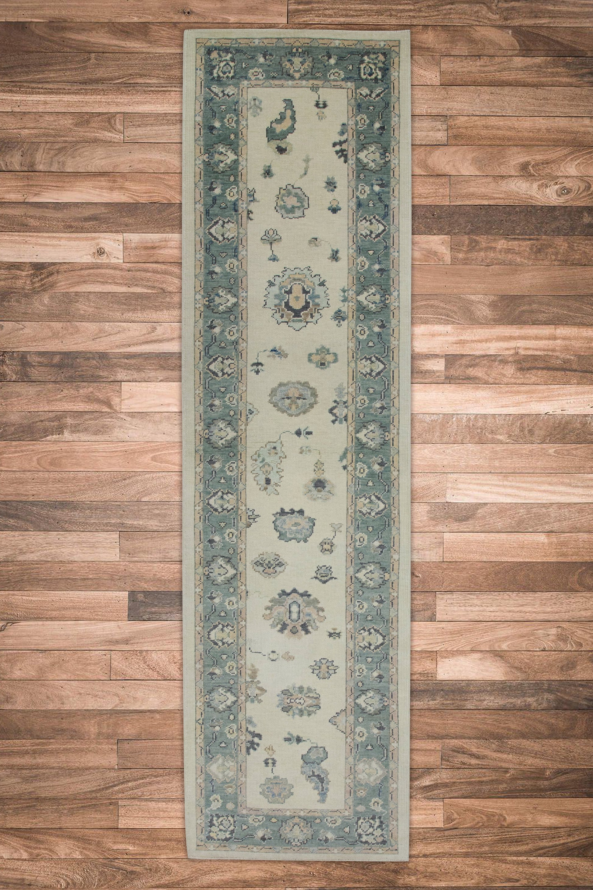Turkish Oushak Rug 2'10" x 10'9" #7640
